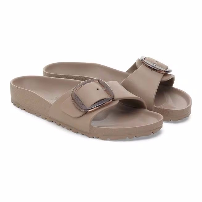 Birkenstock Womens Madrid Big Buckle EVA Sandals 1030479 - Grey Taupe