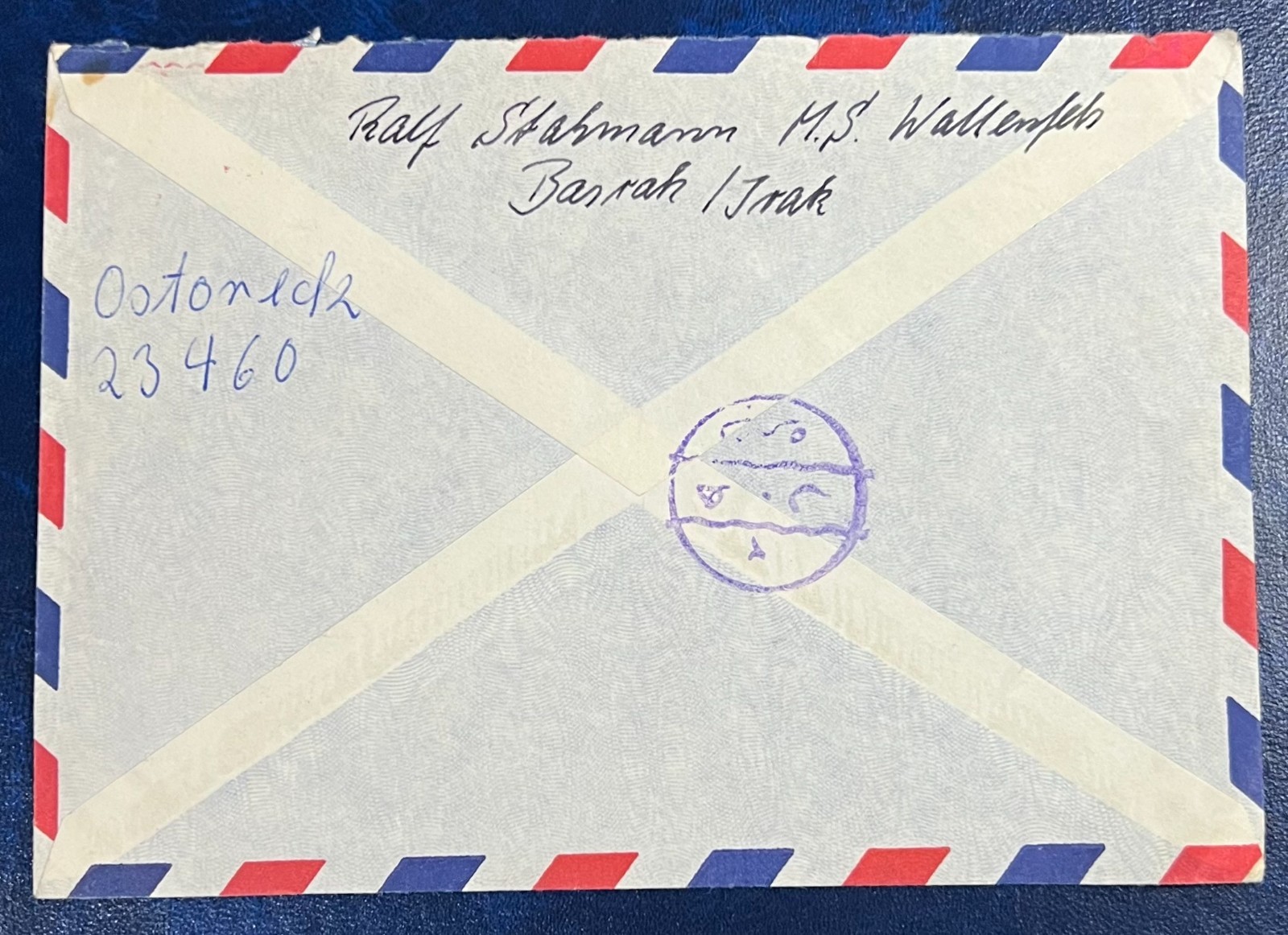 IRAQ , Cover Sent to Germany 1972 BASRAH Stamped