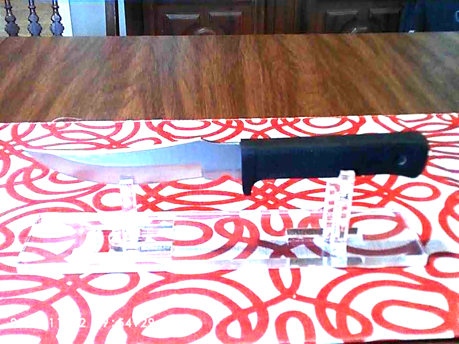 SPECIAL Knife Desk Top Display Stand Clear Acrylic Fixed Blade Knives 6" to 14"