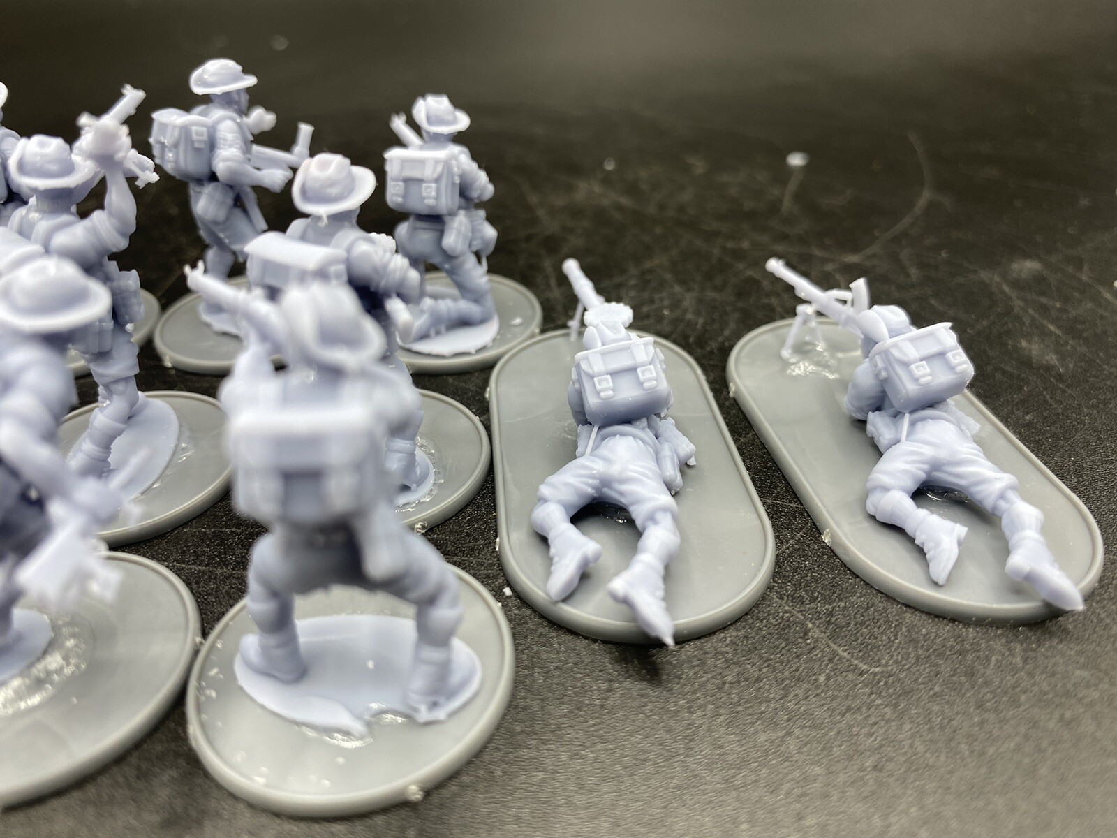 28mm, 3D Printed, WW2, Australians Infantry (17), Bolt Action.