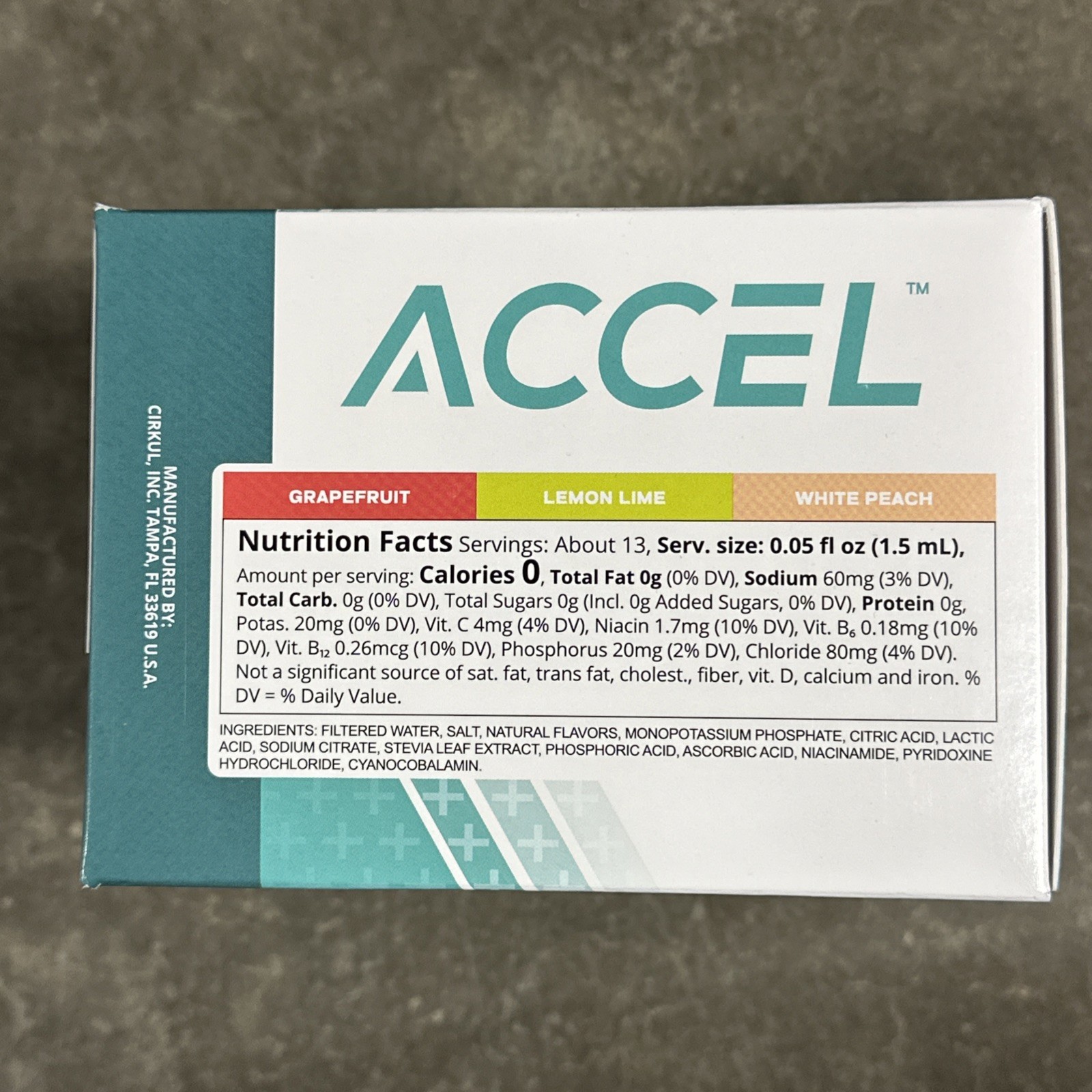 Cirkul Accel Flavor Cartridges 6 PACK - Grapefruit, Lemon Lime, White Peach