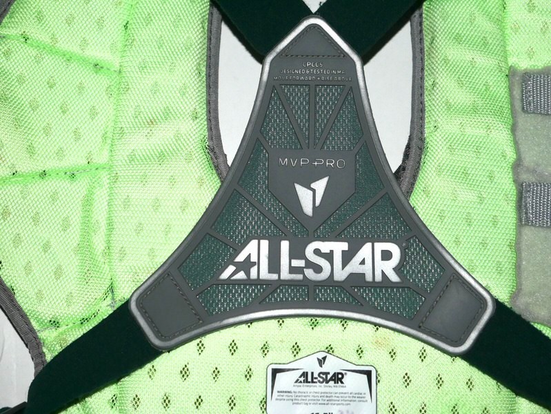 ADAM ZEBROWSKI 2025 COLUMBUS CLINGSTONES GAME WORN ALL-STAR MVP CHEST PROTECTOR