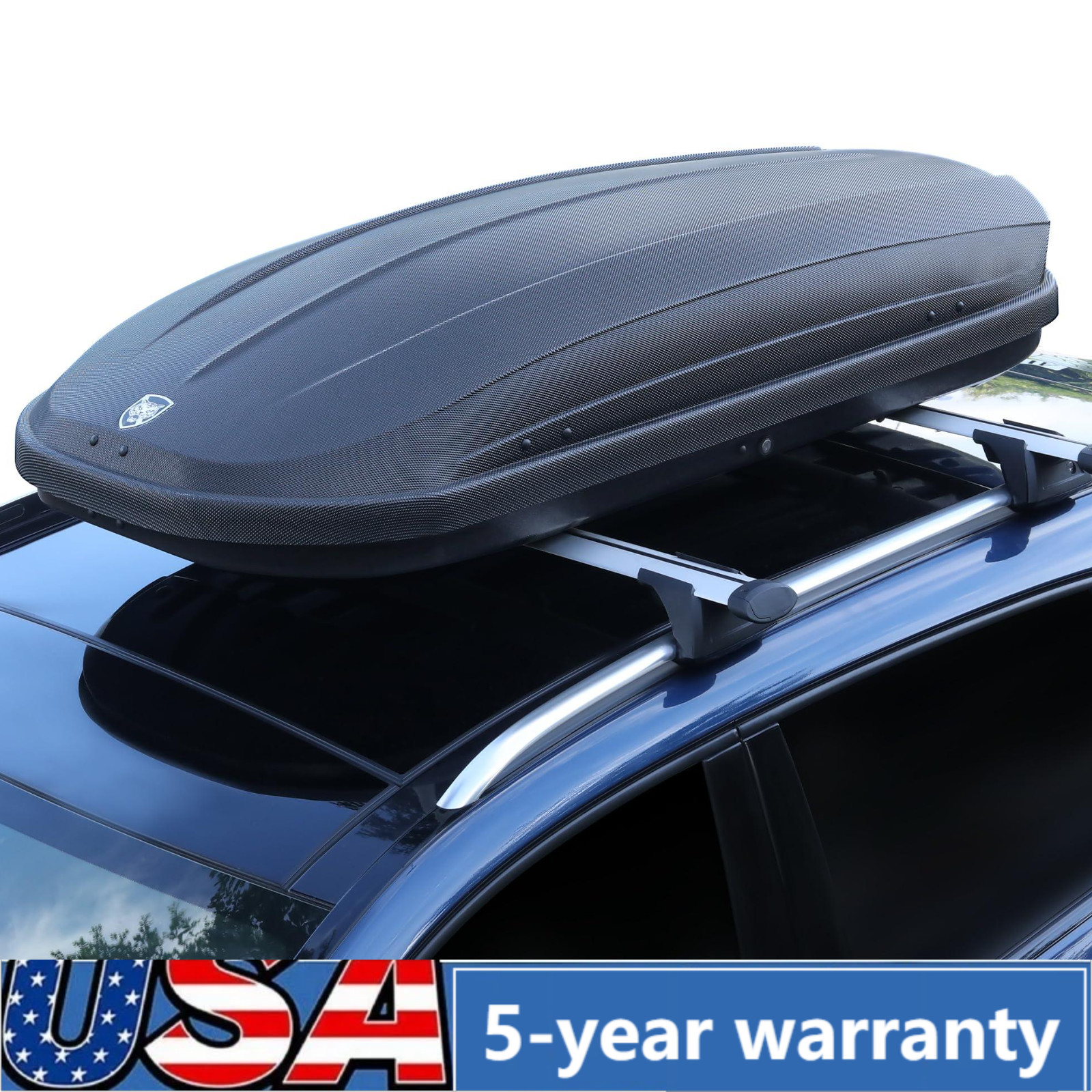 14 Cubic Feet Car Rooftop Cargo Box Carrier Roof Mount Travel Luggage Storage