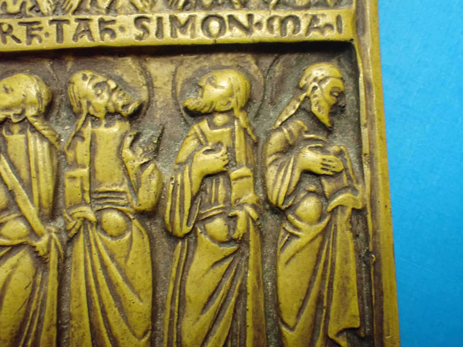 vintage MONASTERY wall PLAQUE / 12 APOSTLES of JESUS