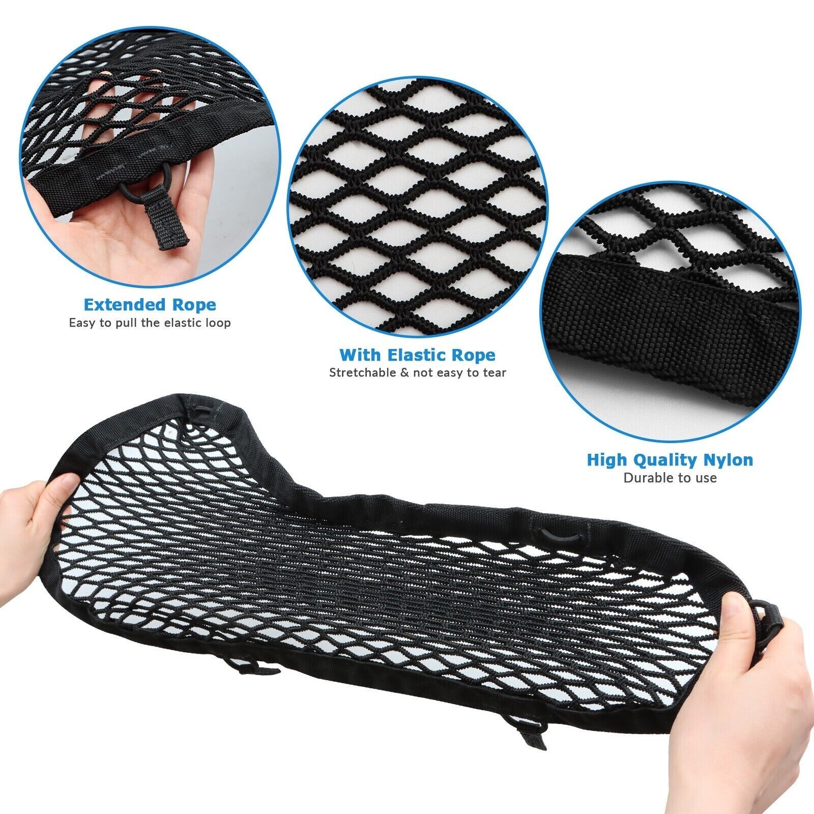 MARCHFA Rear Underseat Storage Mesh Net for Nissan Frontier 2022 2023 Accessory