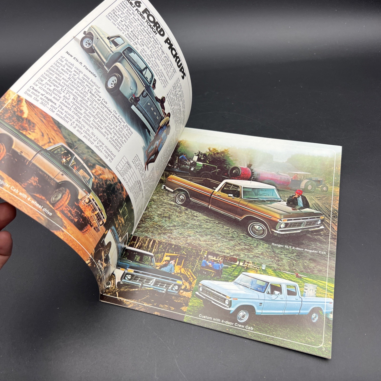Vtg Orig 1976 Ford Pickups Dealer Sales Catalog Truck Brochure Specs Colors USA