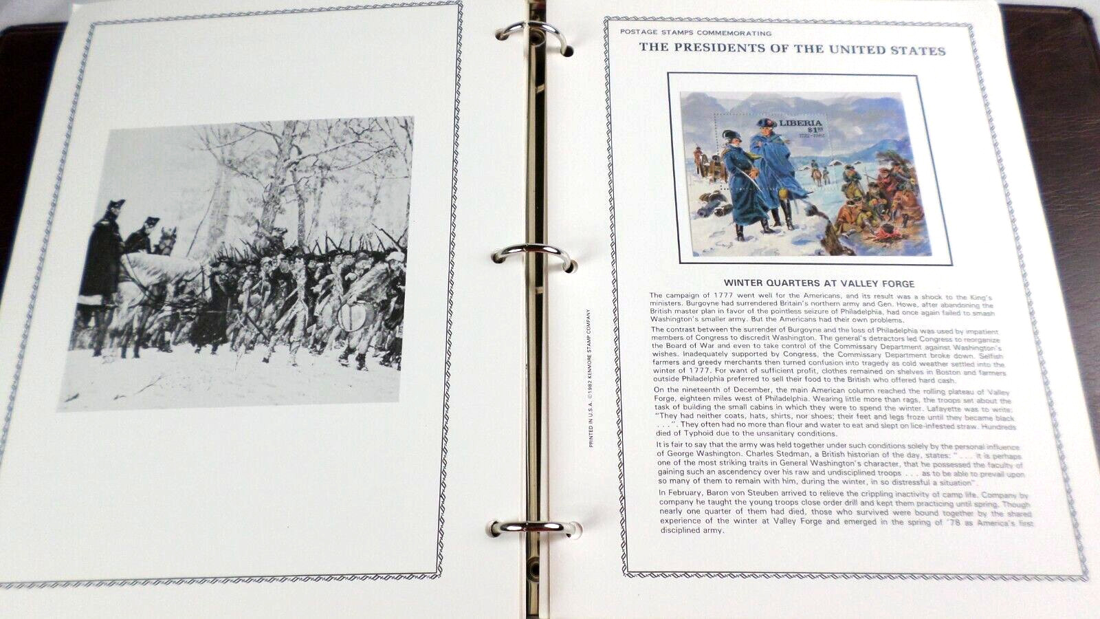 1984 Kenmore "The Presidents of United States" Liberia 39 Stamps &4 Sheets Mint