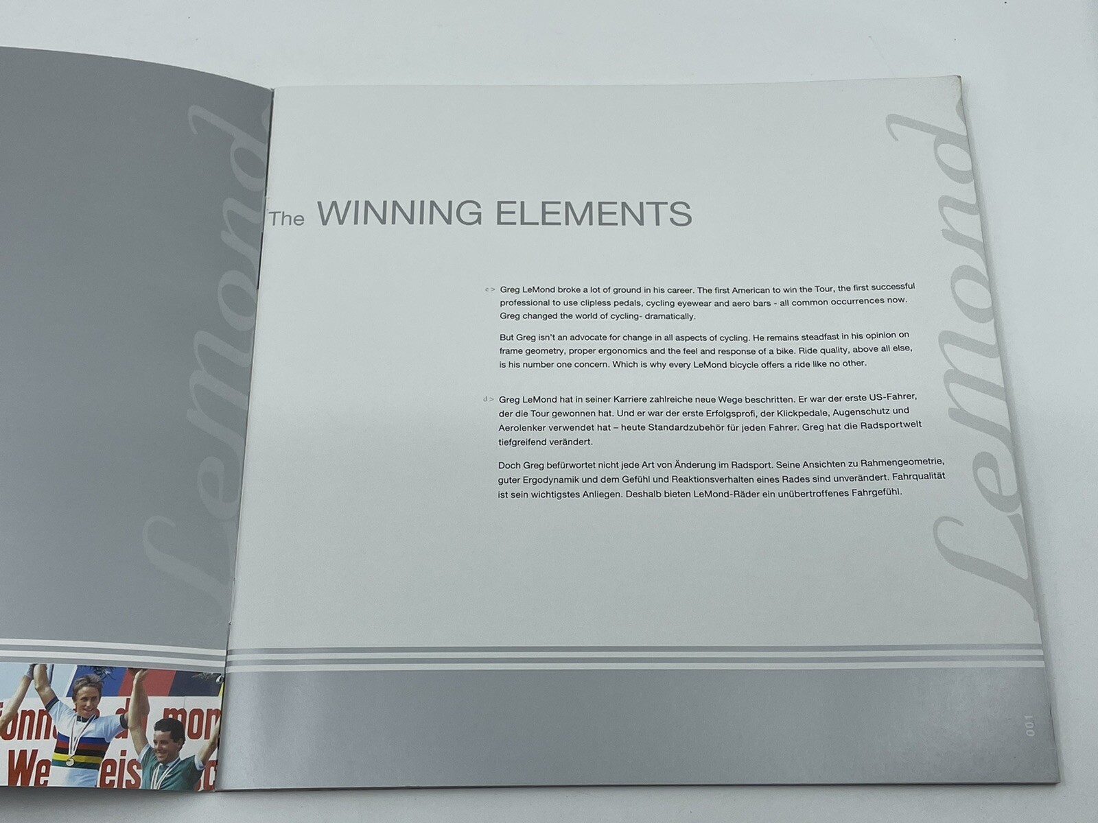 NEW 2006 GREG LEMOND Racing Bicycles Full-Line Catalog Road Vintage Cycling