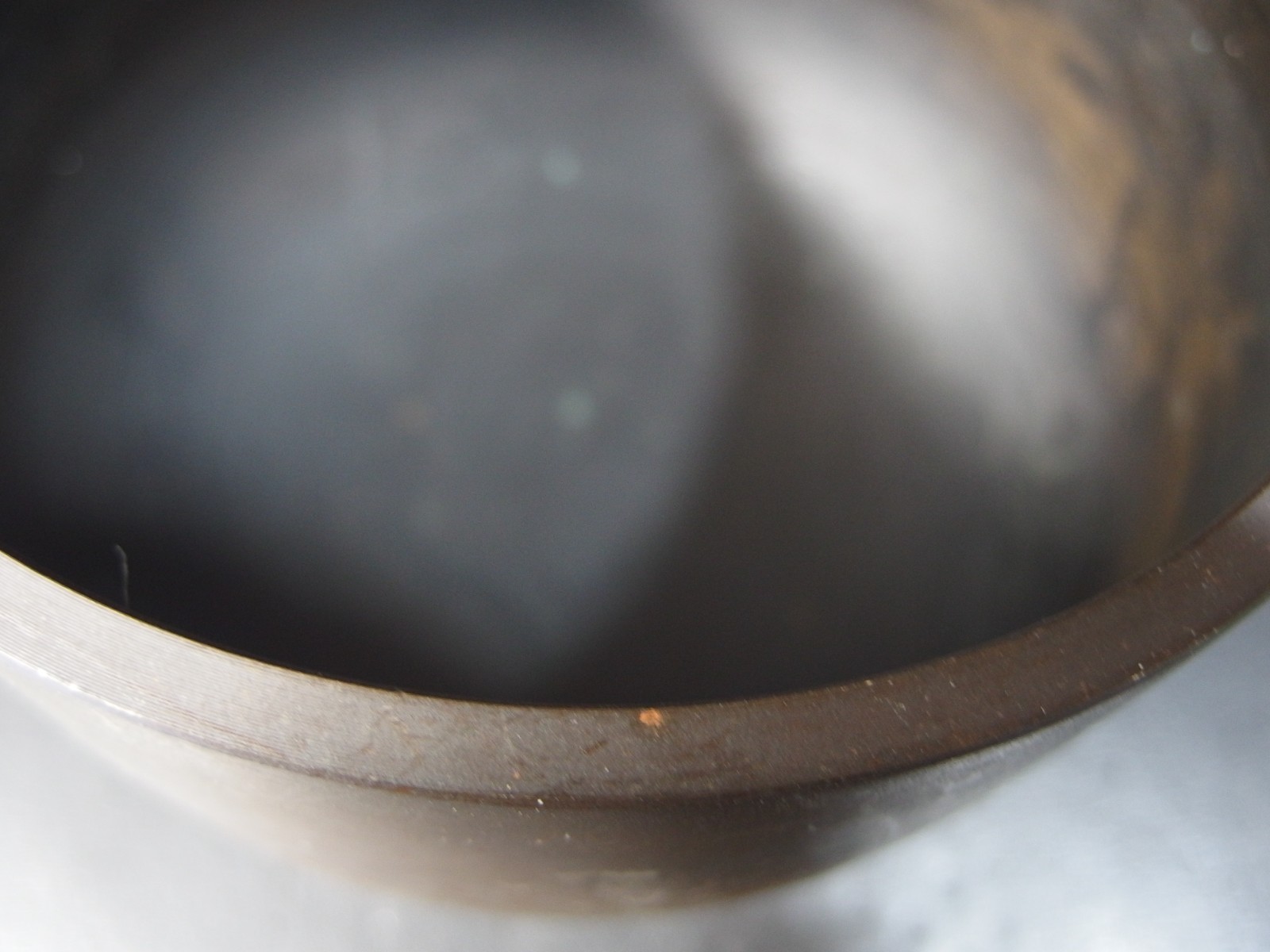 or2631 JAPANESE BUDDHIST SINGING BOWL ORIN GONG 7.1 inch / 18 cm Wide VINTAGE