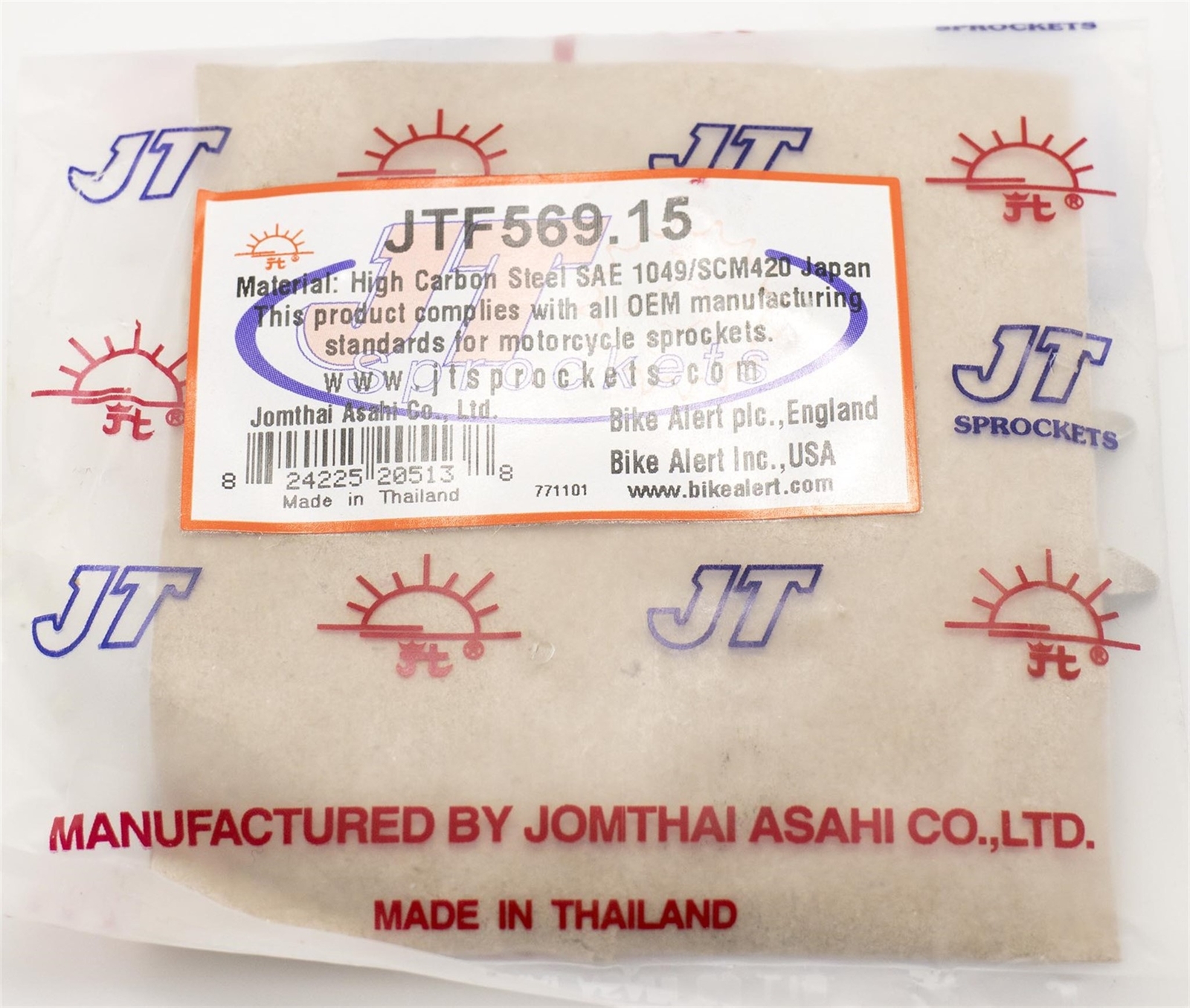 JT SPROCKET YAMAHA BANSHEE 1989-2004 15T 15 Tooth (+1T) JTF569.15