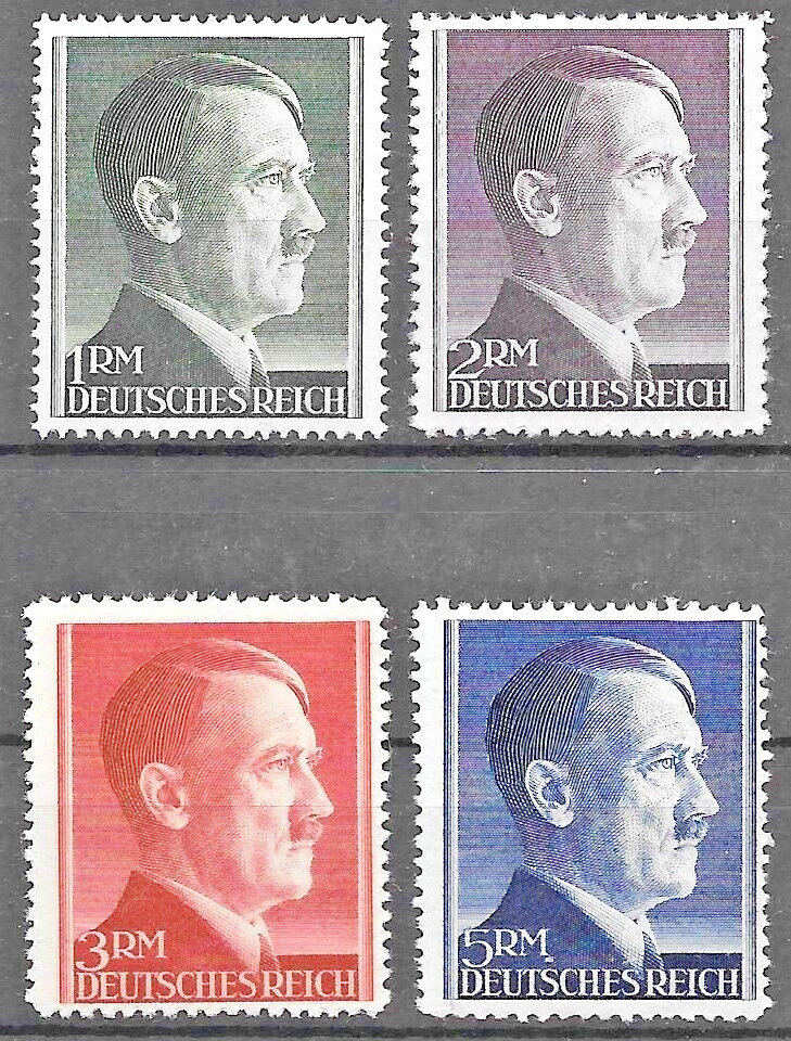 Germany 3rd Reich Mi# 799-802 MNH Hitler's Head 1941 **