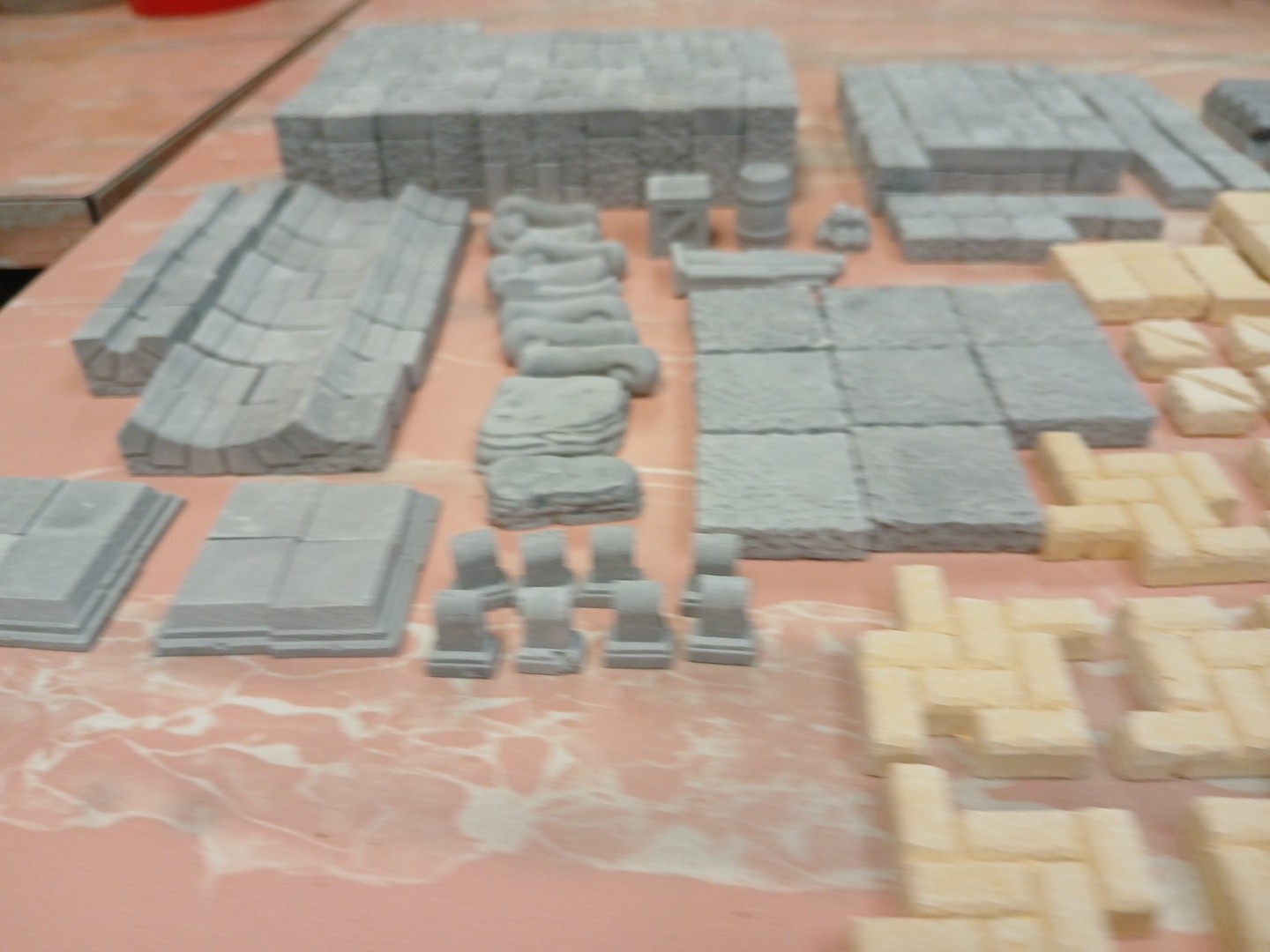 Dungeons & Dragons RPG tabletop miniature terrain lot, used