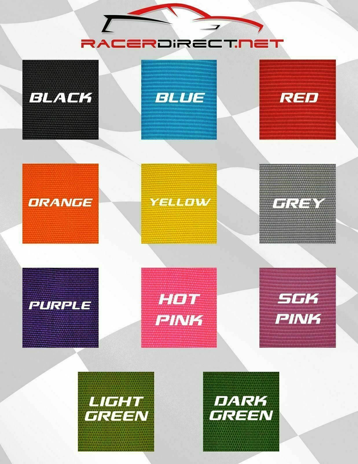 DRAG RACING SPORTSMAN 5 POINT SFI 16.1 LATCH & LINK 3" RACING SEAT BELT BLACK