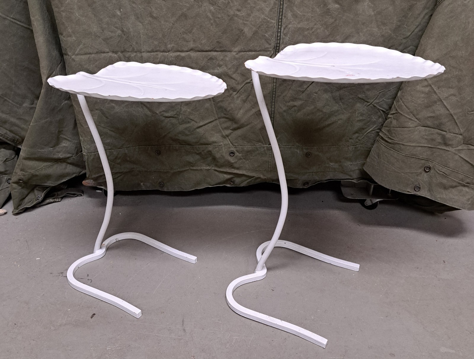 Pair of Mid Century Salterini Lily Pad Nesting Tables Set #2