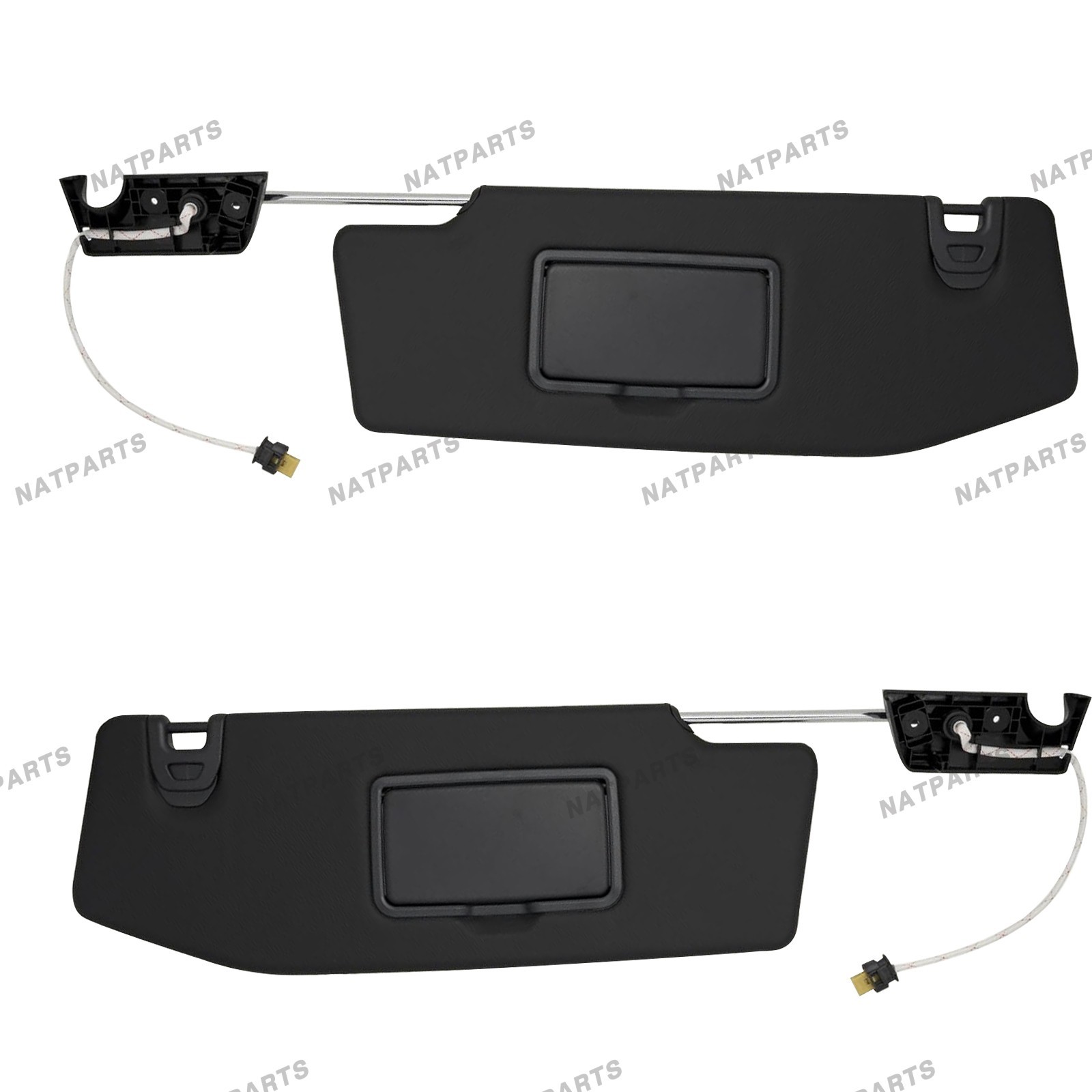 Pair Sun Visor W/ Light for18-23 JeepWrangler 20-23 JeepGladiator 6BR80TX7AQ