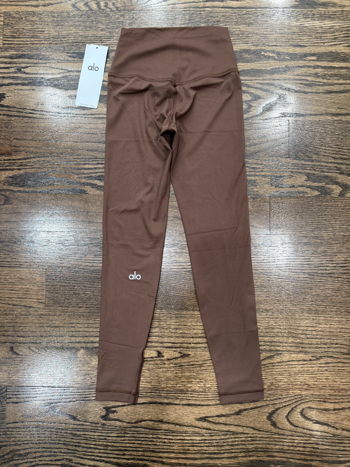 ALO Yoga High Waist Alosoft Leggings BROWN - Size SMALL
