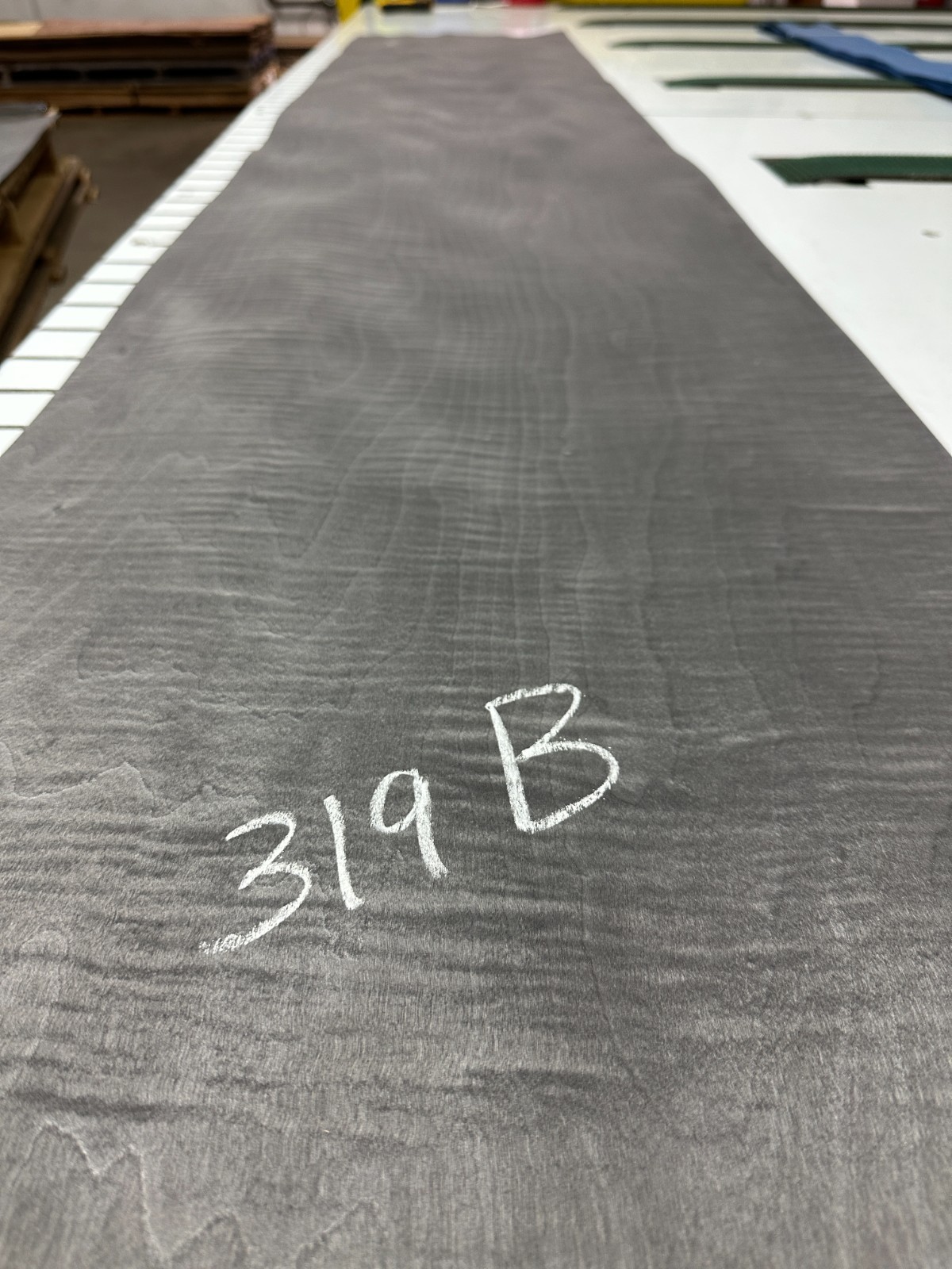 Smoked Grey Figured Maple Raw Wood Veneer 3 sheets 108'' x 19'' 319B