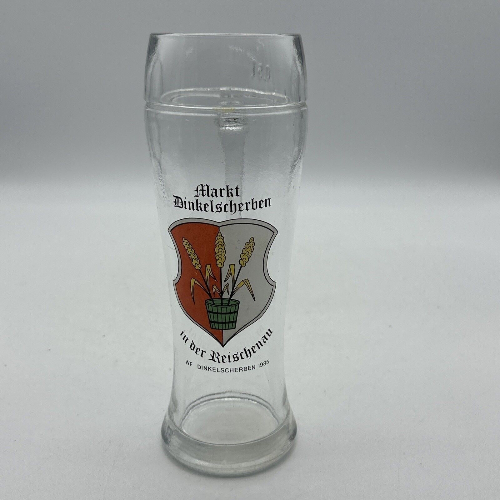 Markt Dinkelsherben In Der Reischenau WF 1985 .5L Glass Beer Stein Mug Germany
