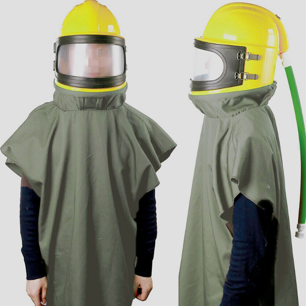 US Safety Sandblast Helmet Sandblaster Sandblasting Hood Protector Gear