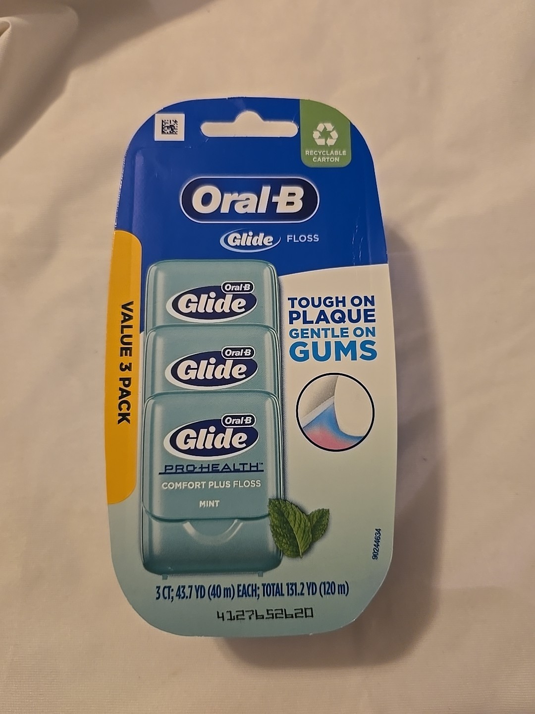 NEW 3 Pack Oral B Glide Pro Health Comfort Plus Floss Mint 131.2 YD ORIGINAL Old