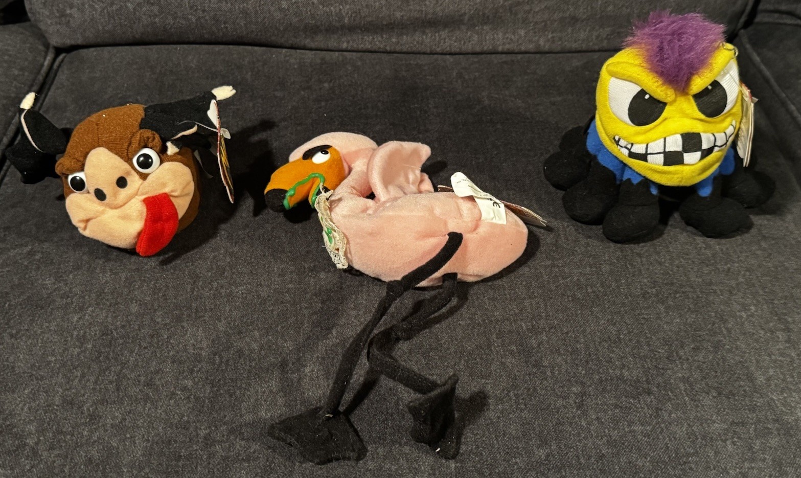 NEW Lot x17 Meanies Stuffed Beanie Plush Series 1 /2/INfamous NWT Rare