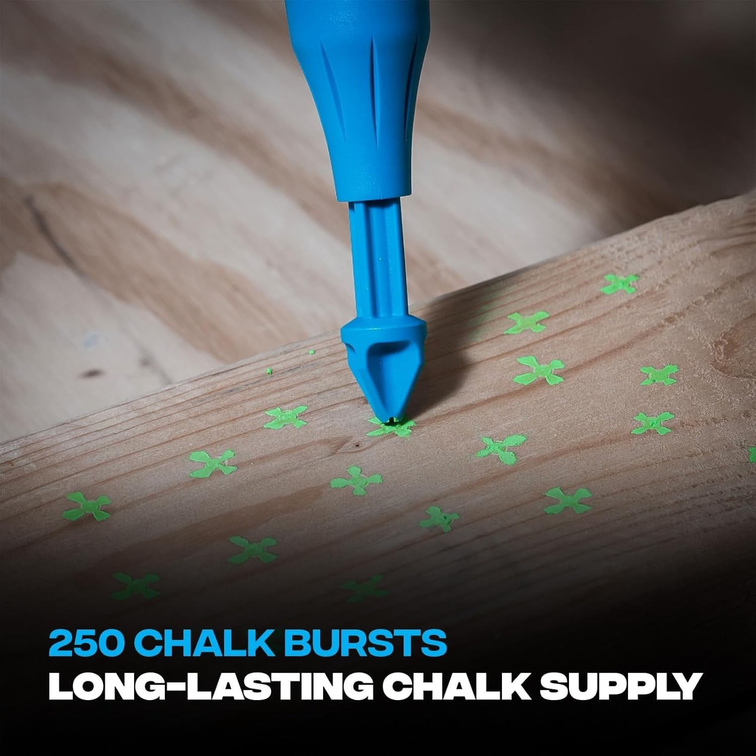 OX Tools Tuff Shot Deep Hole Marker Chalk Powder Spray 250 Bursts Green