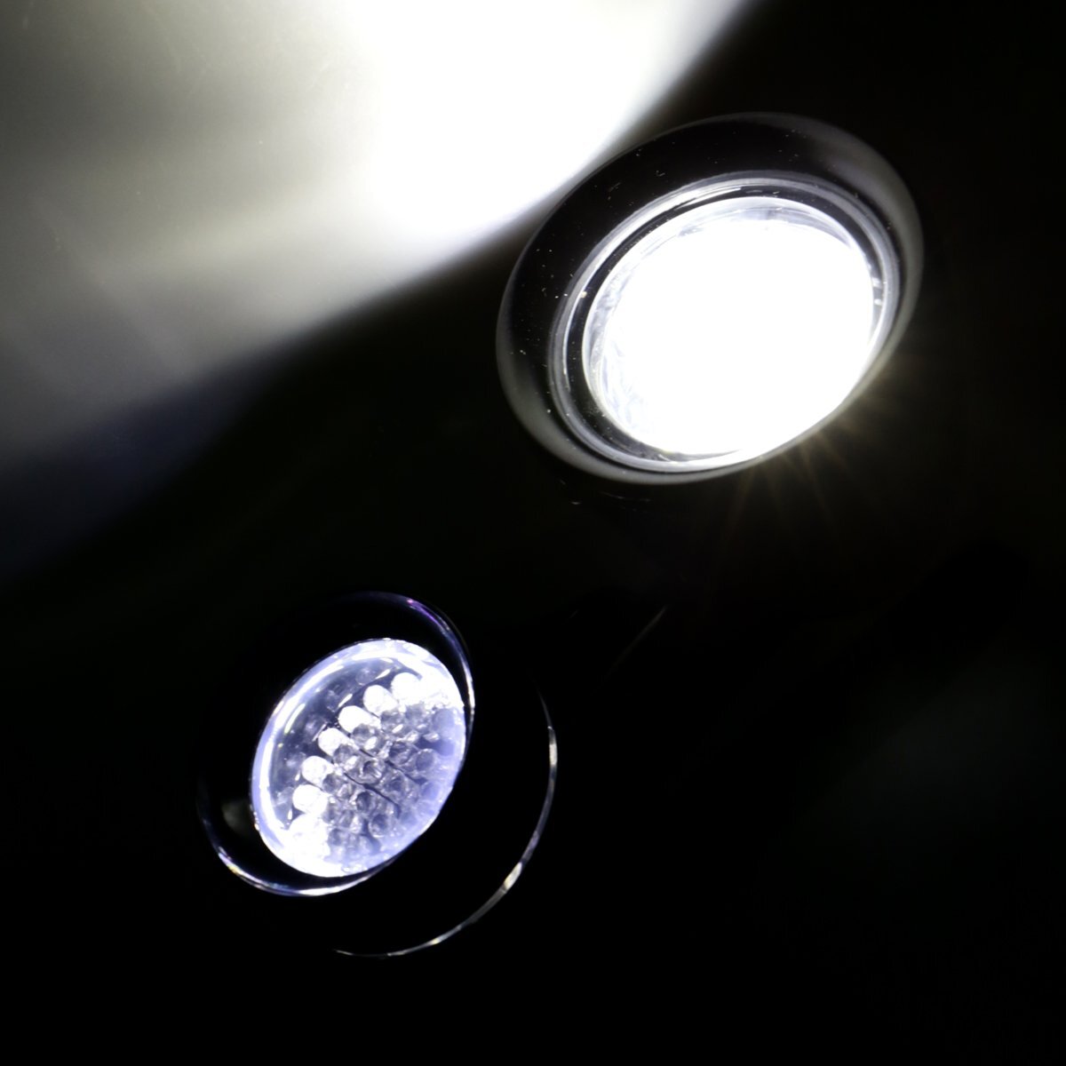 LED Black Fairing Mounted Driving Lights&Turn Signals For Harley FLHT 2014-2023