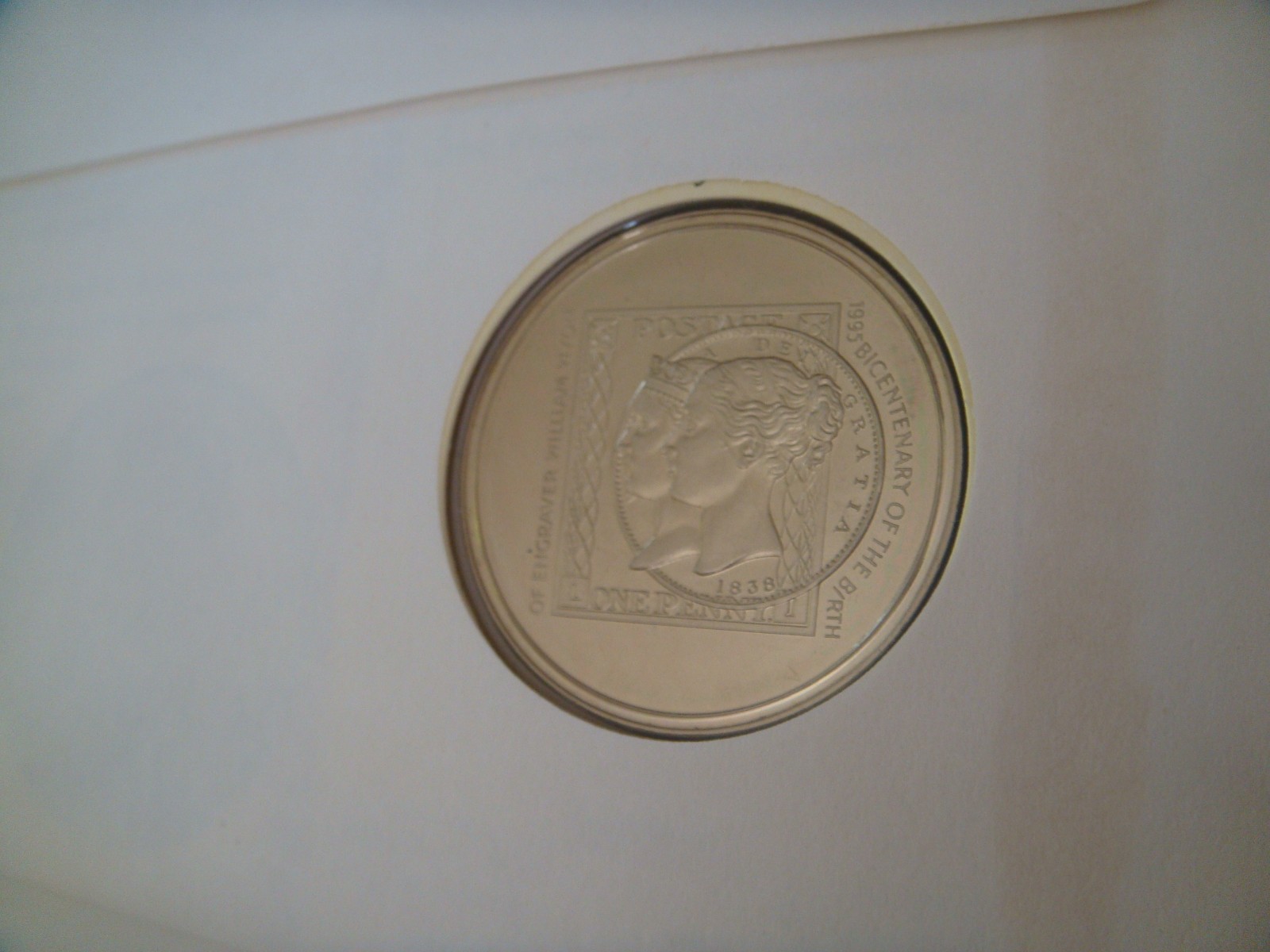 1995 Royal Mint William Wyon Bicentenary Medal Coin And Cover