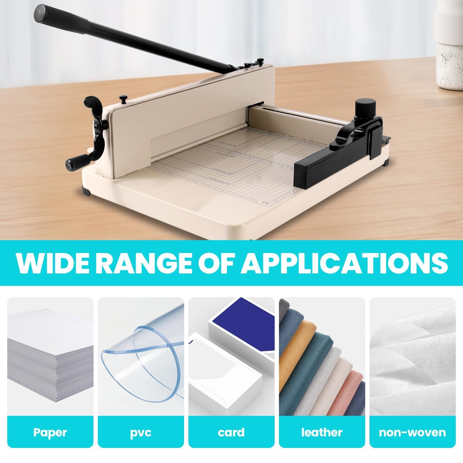 A4 12'' Heavy Duty Guillotine Paper Cutter, 400Sheets Paper Cutters and Trimmers
