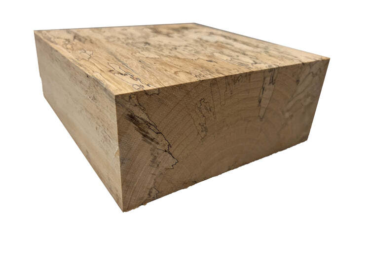 Spalted Tamarind Bowl Blank 6x6x2 Turning Square Carving Block- Free US Shipping
