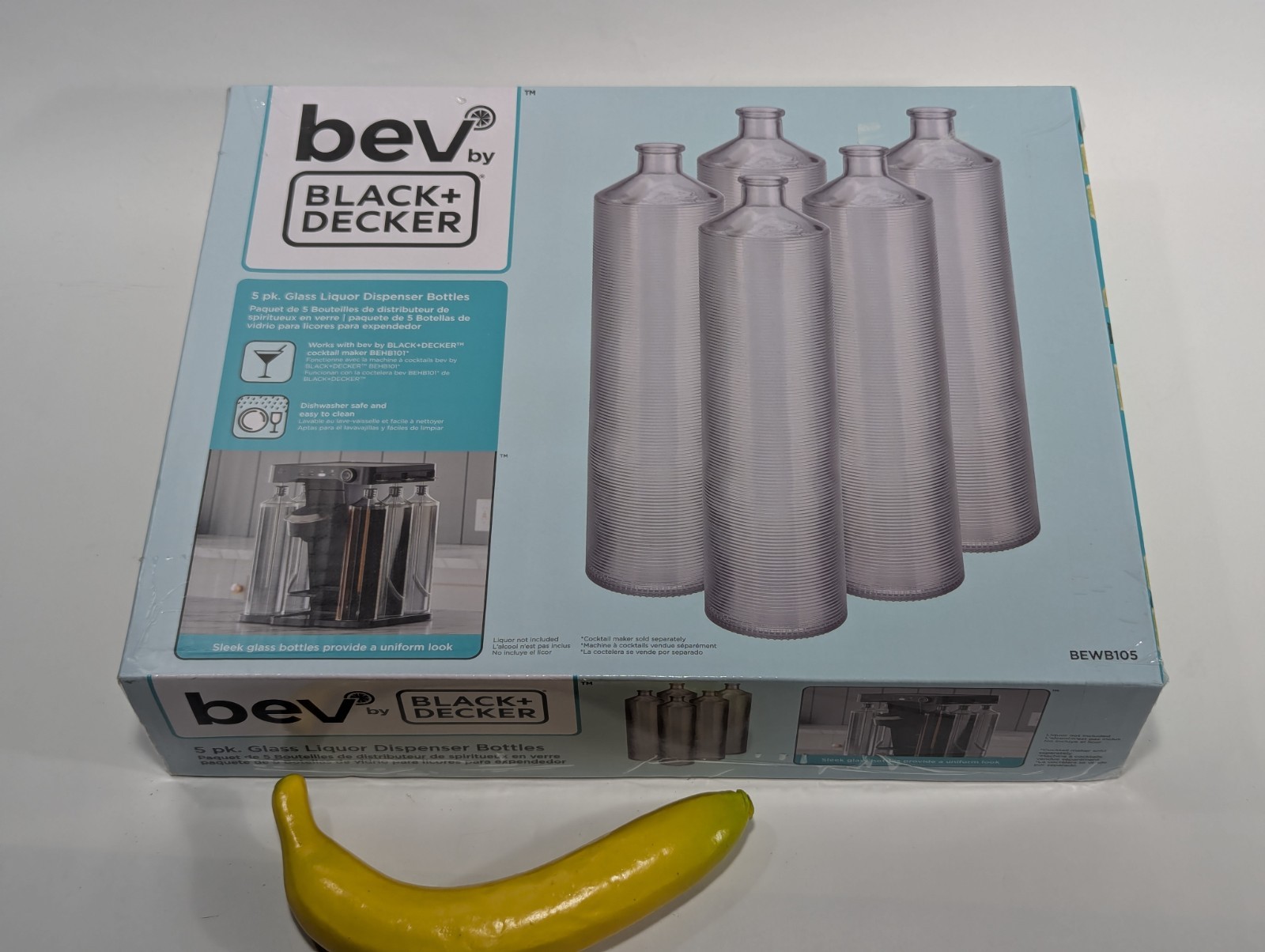Bev by BLACK+DECKER Cocktail Maker Bottle 5 Pack BEWB105 New In Box