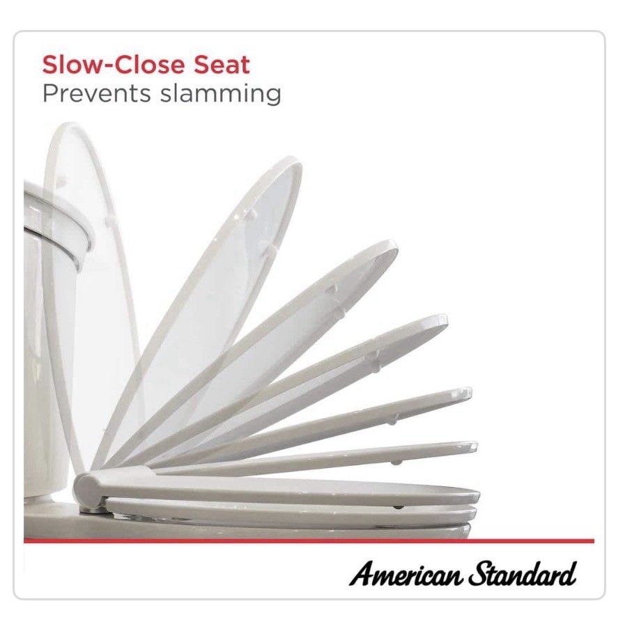 American Standard Champion Elongated Soft Close Toilet Seat White 5321A65CT.020