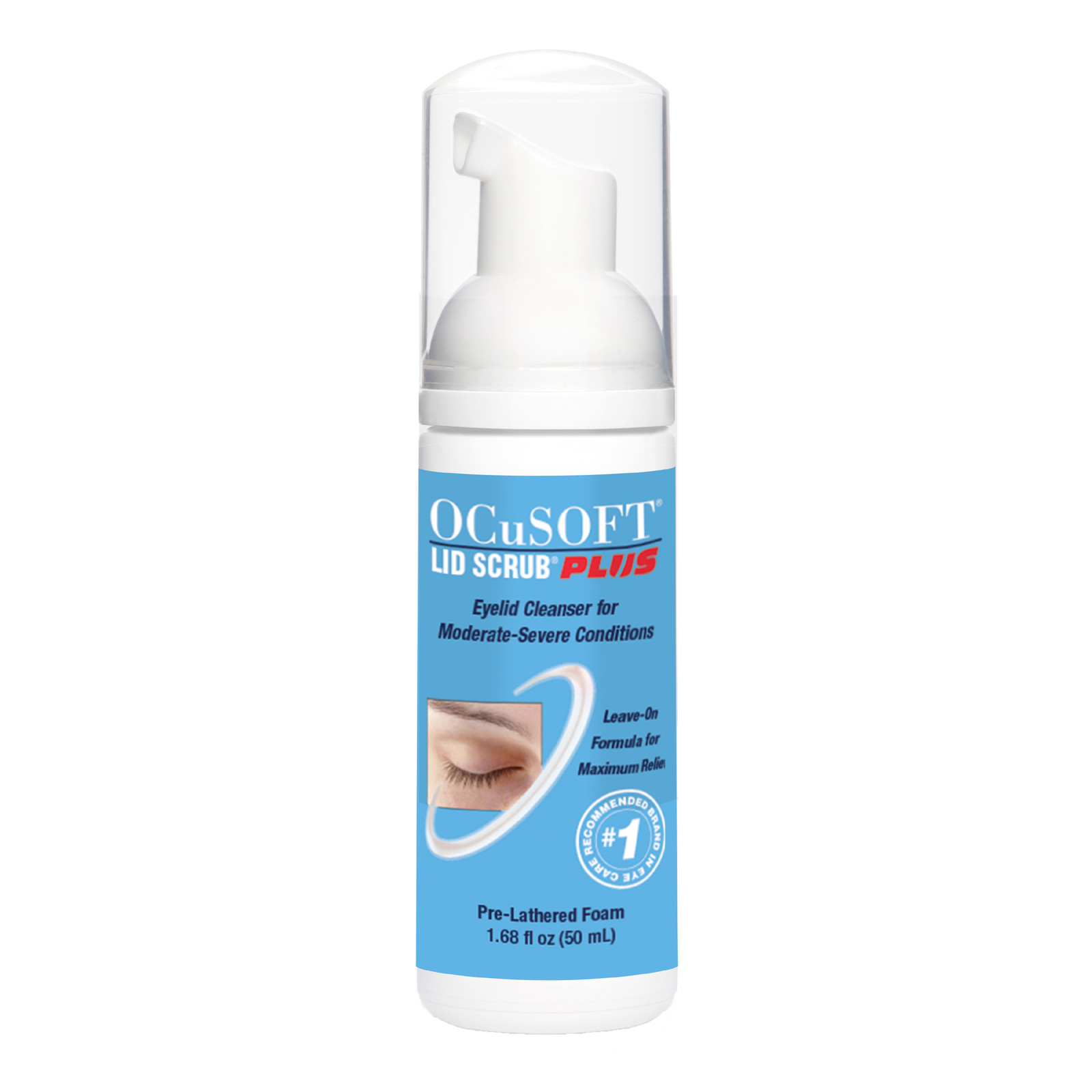 OCuSOFT Lid Scrub Plus Foaming Extra Strength Eyelid Cleanser 50 Milliters