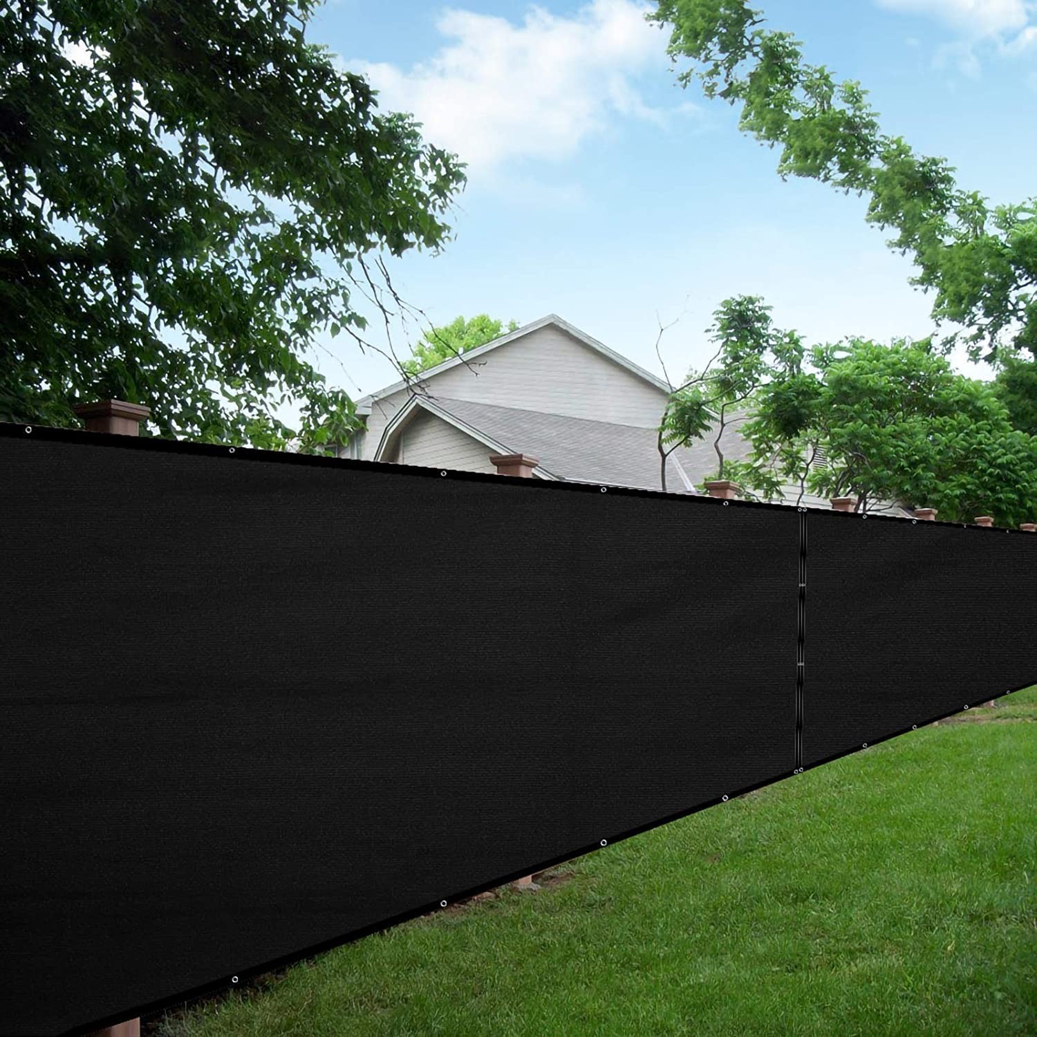 Fence Privacy Screen Mesh Cover Garden Yard 4' 5' 6' 8' Black Green Beige Brown
