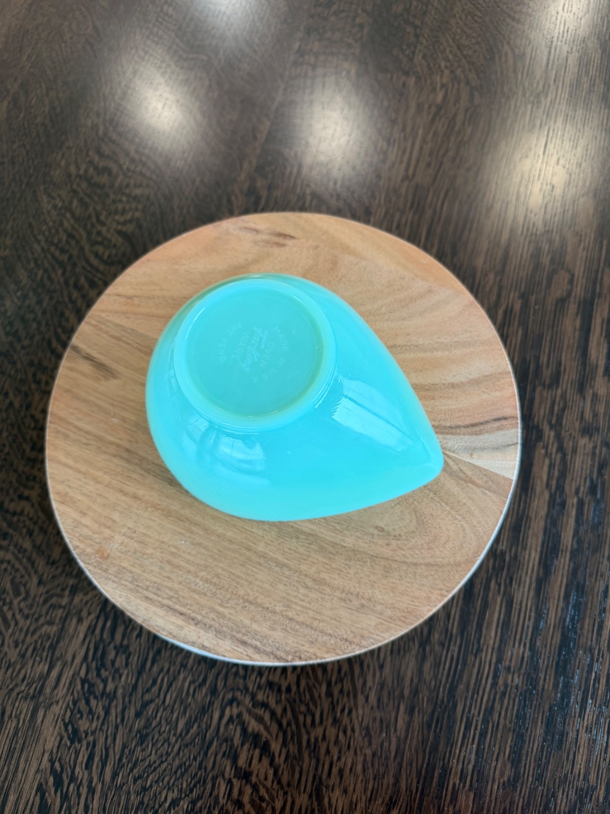 FIRE KING Jadeite Swedish Modern Tear Drop 6.5" Mixing Bowl