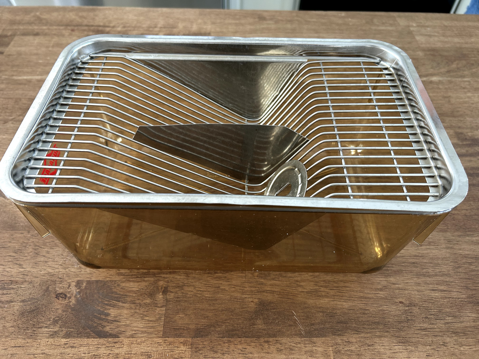 Rodent Mouse Breeding Tub with Stainless Steel Lid - 7.5 x 11 x 5.5