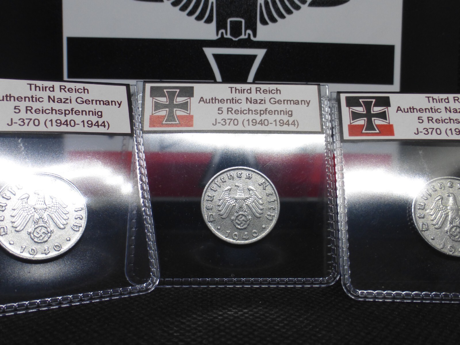 Nazi Germany WW2 Coin - 5 Reichspfennig Genuine Old Third Reich Rare Zinc Issue