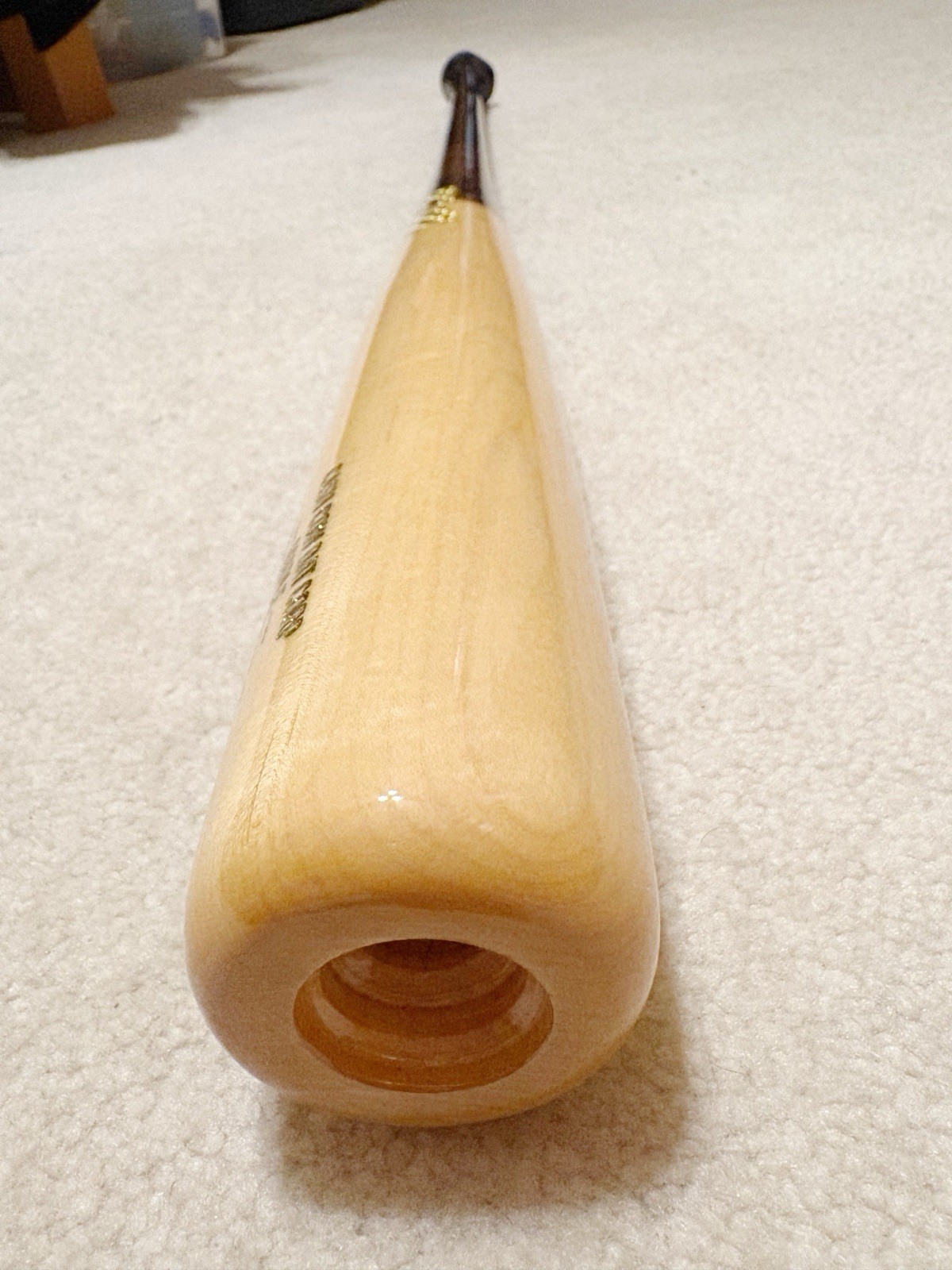 Hybrid Handle Maple Wood Baseball Bat 32.5in 29.5oz. Black / Pine Tar Look / Nat