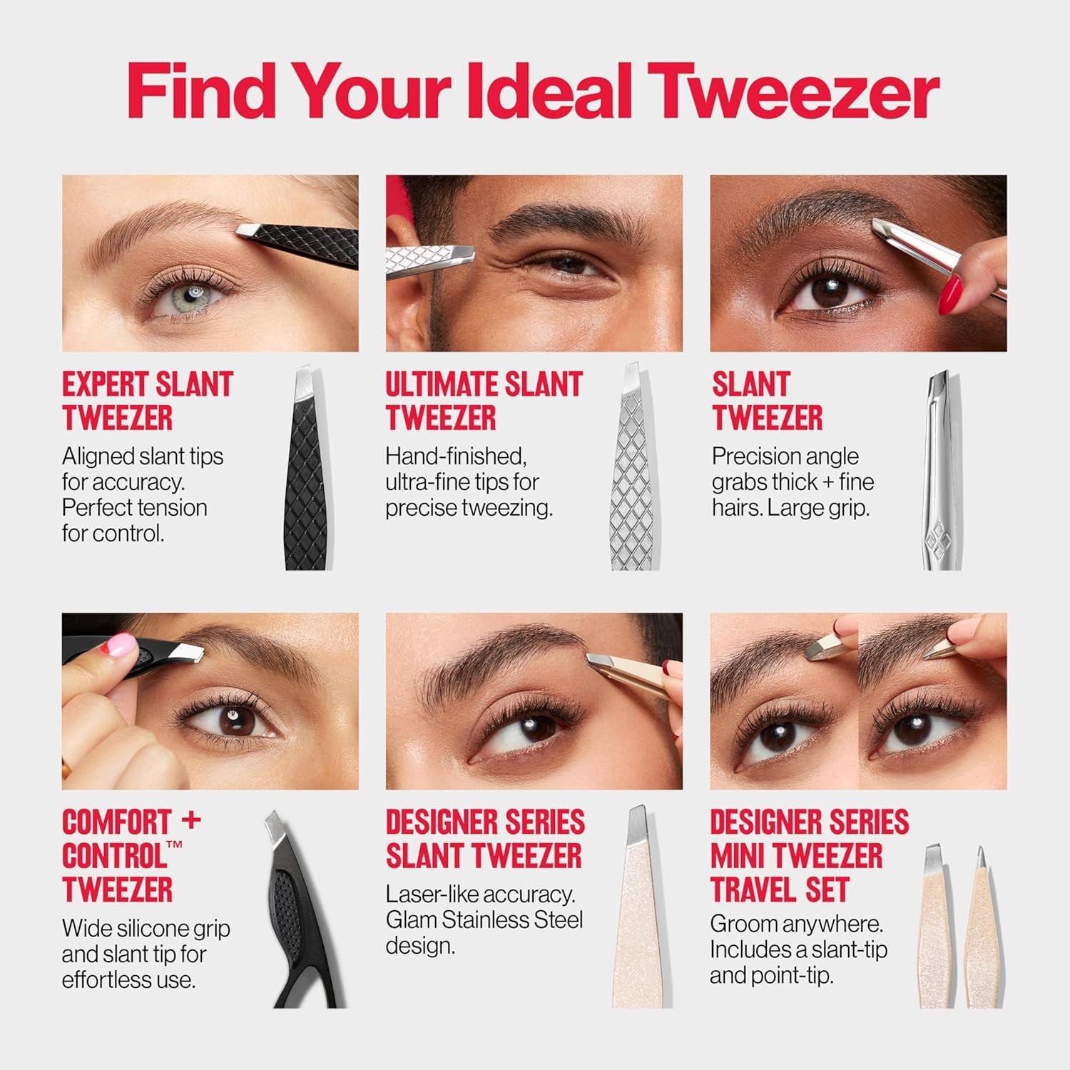 Expert Slant Tweezer High Precision For an Easy Hair Removal Made With Stainl...