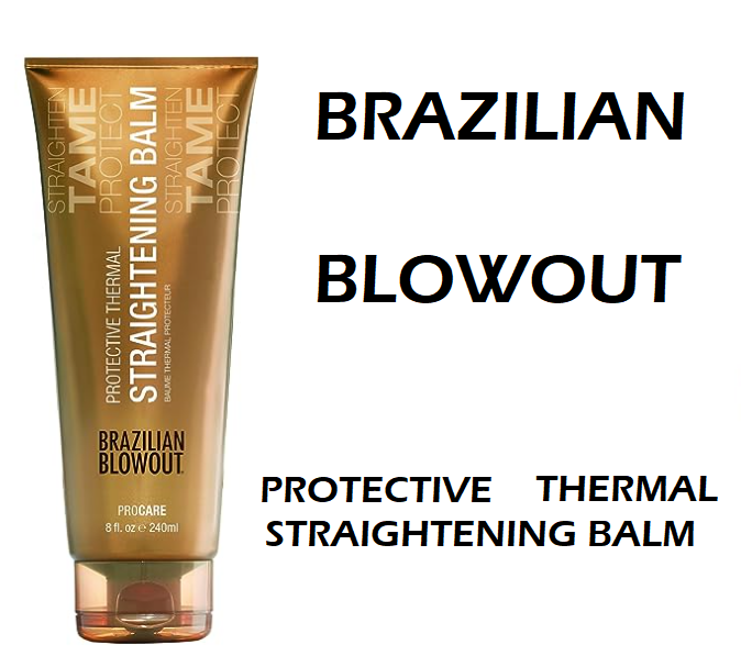 Brazilian Blowout Thermal - STRAIGHTENING - Balm Protecteur 8 oz NEW PACKAGING