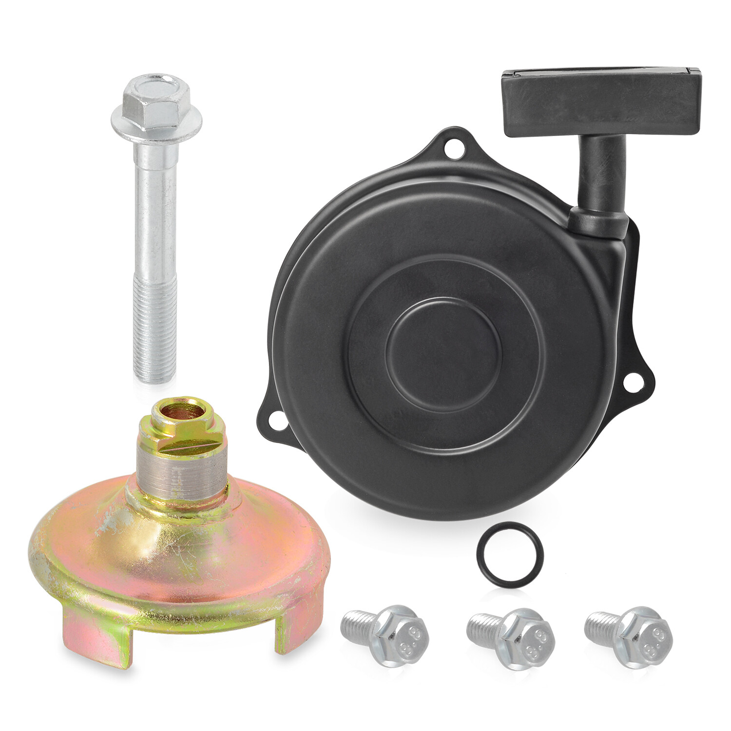 Recoil Starter Assembly & Pulley w/ Bolt for Honda Recon 250 TRX250TM 2002-2020