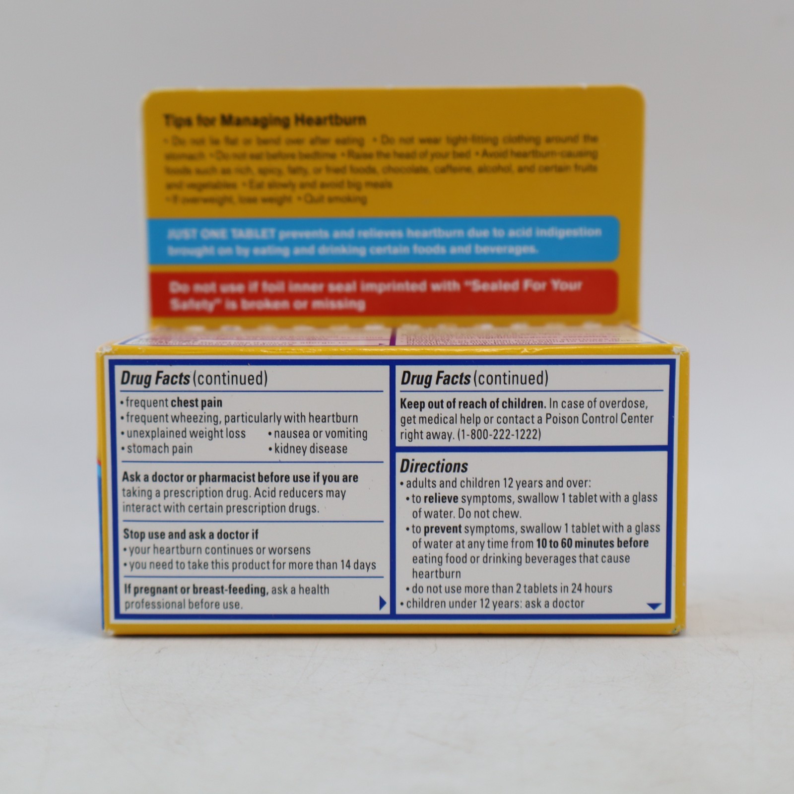 Pepcid AC Digestive Treatment Famotidine 20mg Acid Reducer 75 Tablet EXP 3/2026+