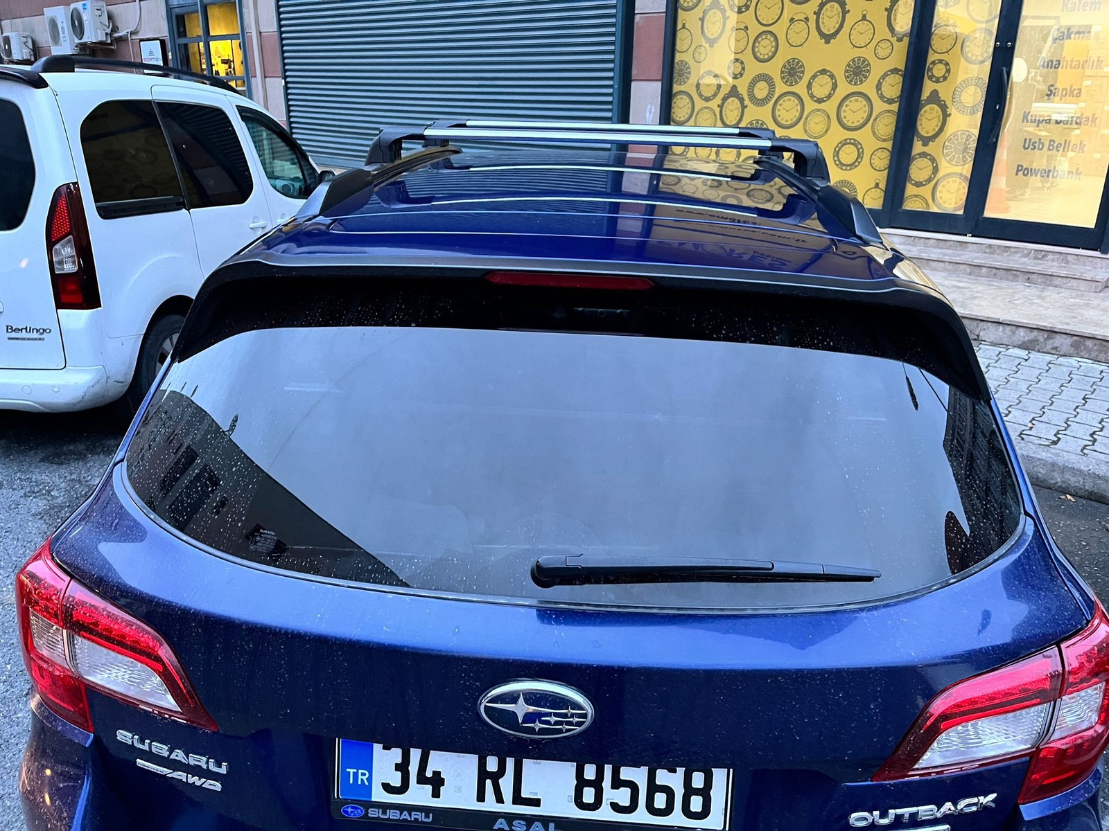 For Subaru Outback BS (2014-2020) Roof Rack Cross Bars Flush Rail, Silver