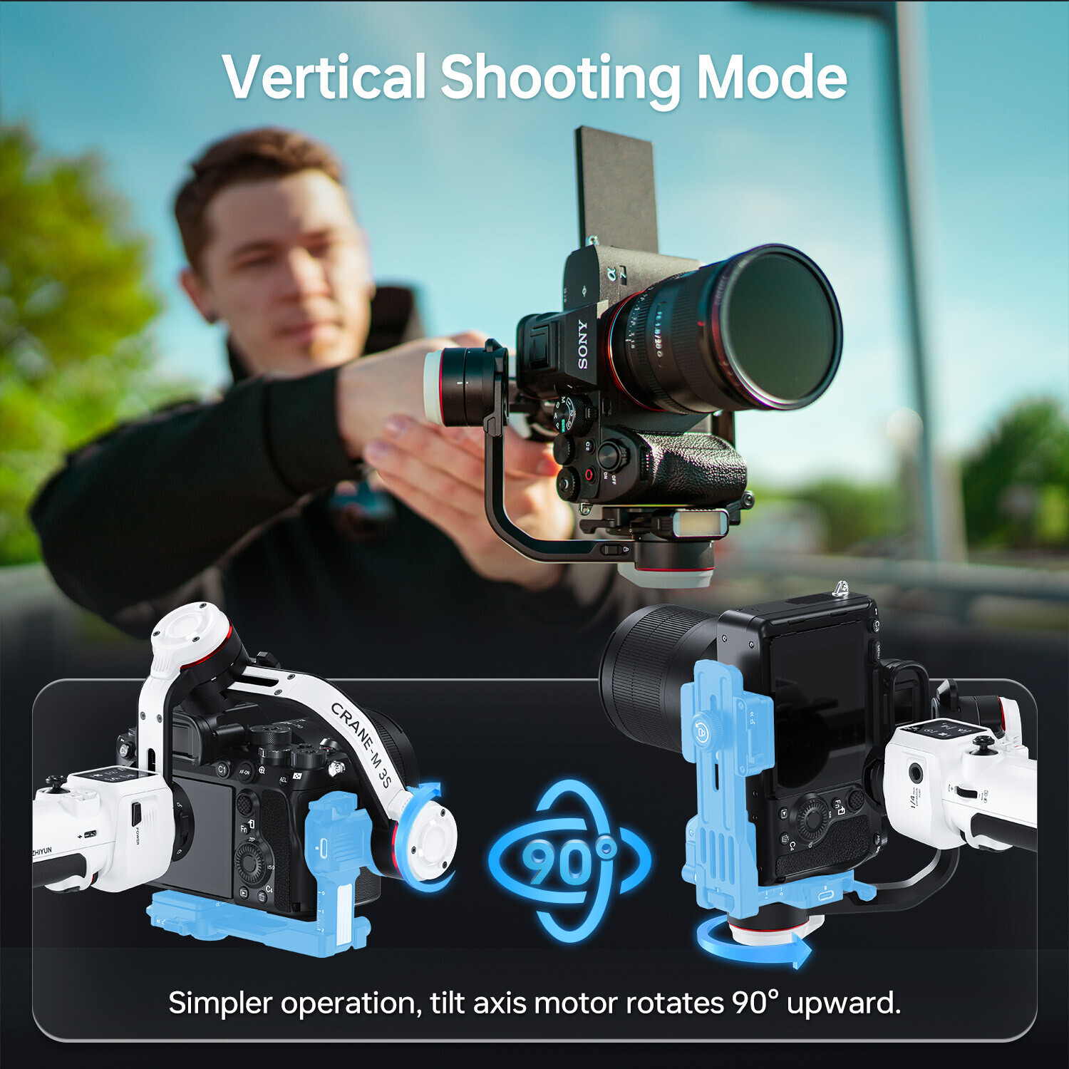 ZHIYUN Crane M3S M3 S 3-Axis Handheld Gimbal Stabilizer for Mirrorless Cameras