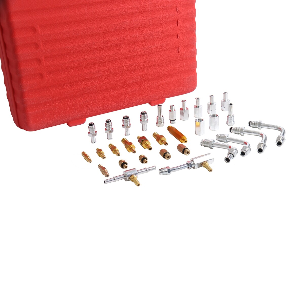 Fuel Injection Pressure Tester Gauge w/ Dual Gauge Readings Kit 0~140psi 0~10bar