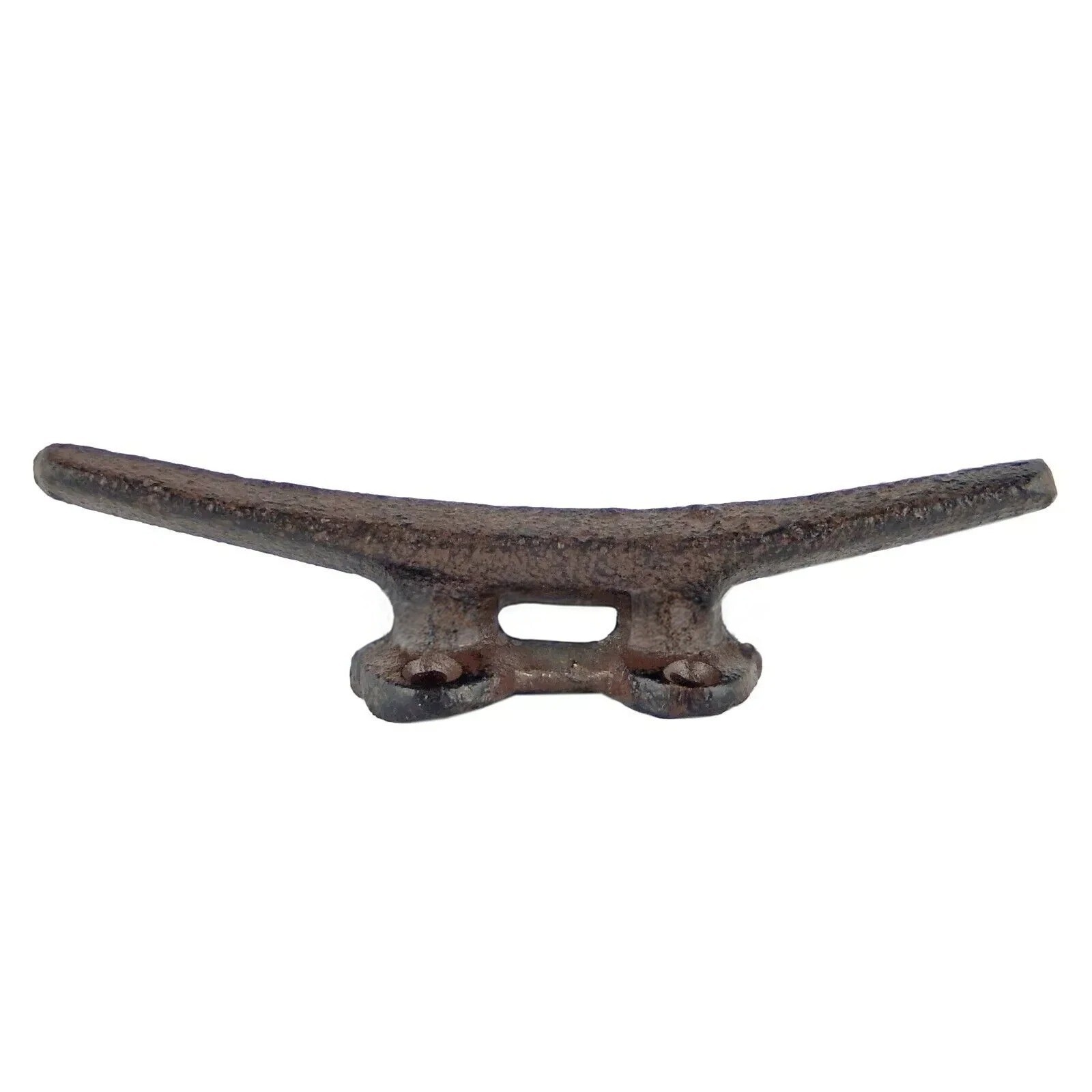 Set of 2 Cast Iron Boat Cleat Hooks – Nautical Dock Handles, Rustic 5"