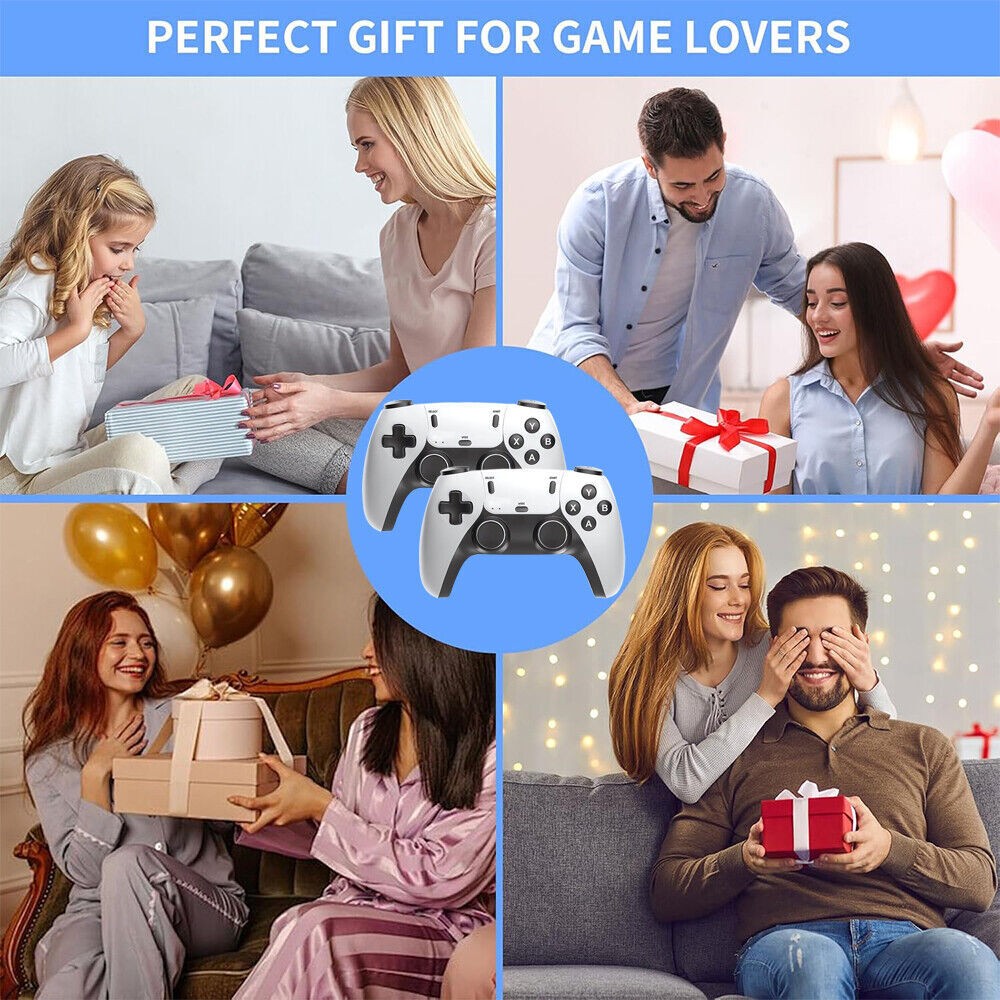 Retro Game Console 40000+ Games 4K HDMI Output w/ 2 Wireless Controllers & 128GB