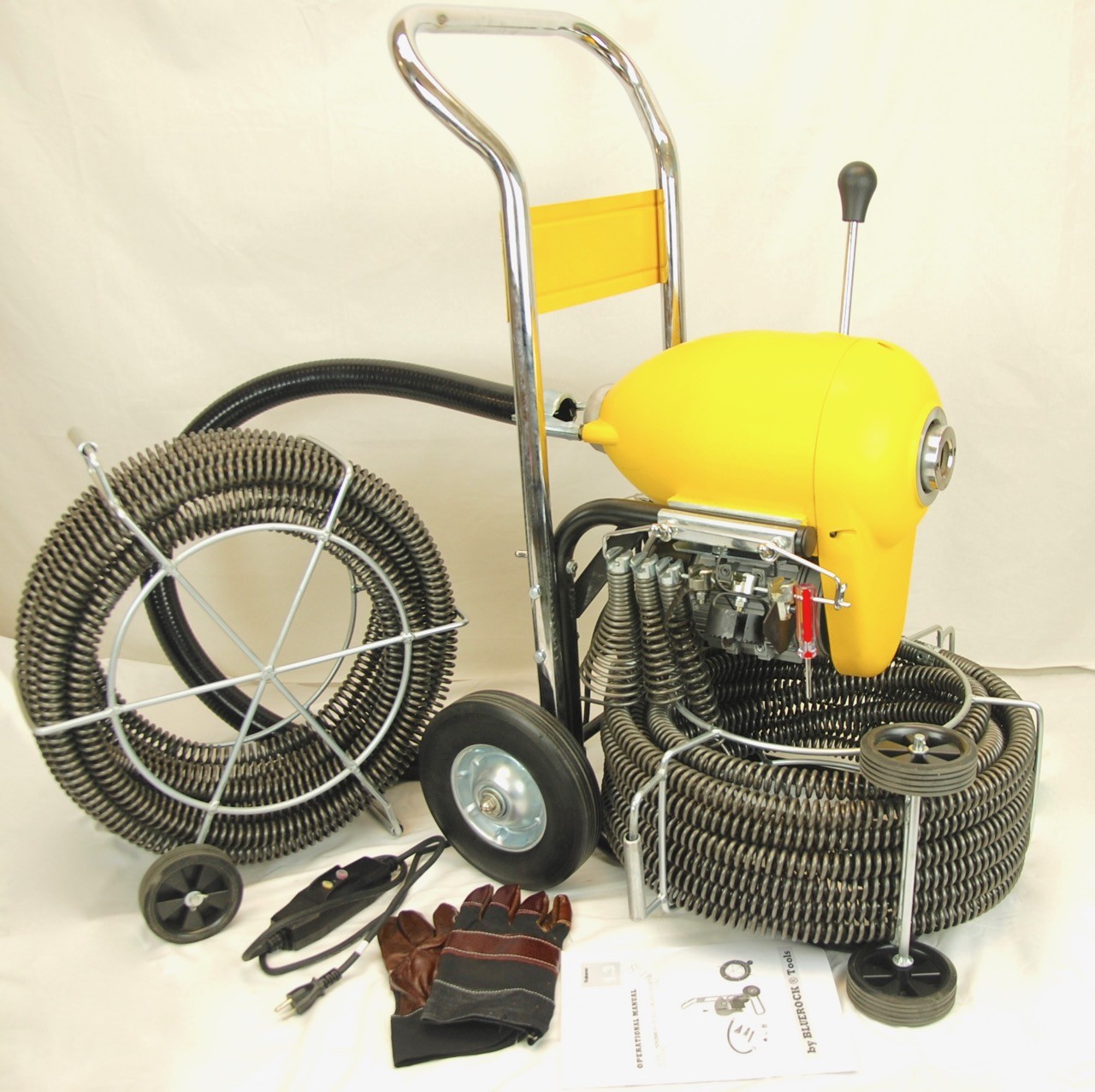 BLUEROCK ® SDS200B Sectional Sewer Drain Machine fits Ridgid® K-1500 C11 Cables