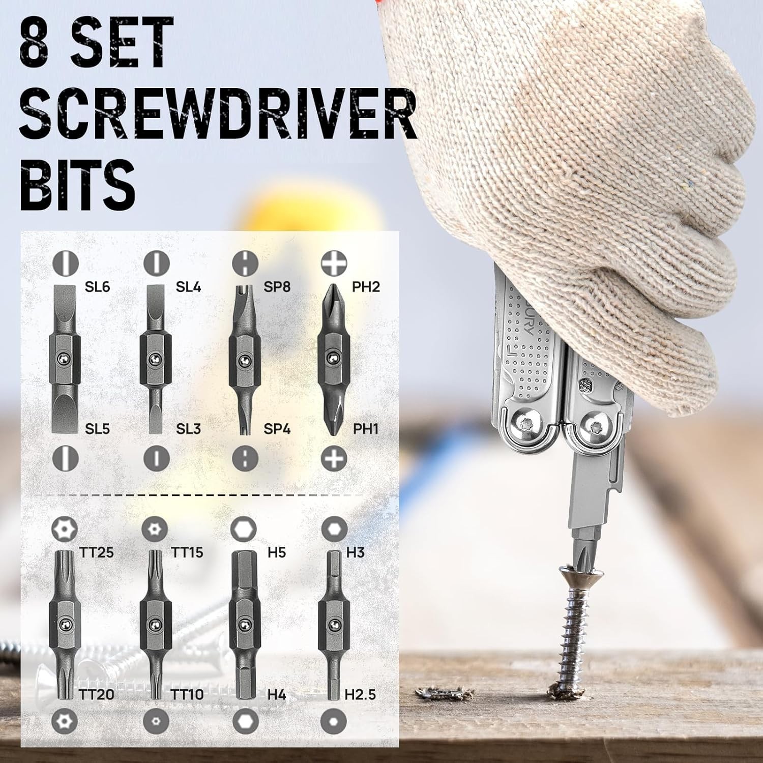 BIBURY Multitools Pliers Pro Multi Tool Foldable Pliers with Large Saw Blade etc