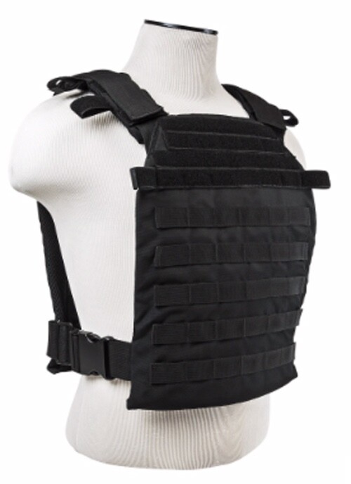 Level IIIA 3A Body Armor FLAT | PLATE CARRIER | Bullet Proof Vest BLACK